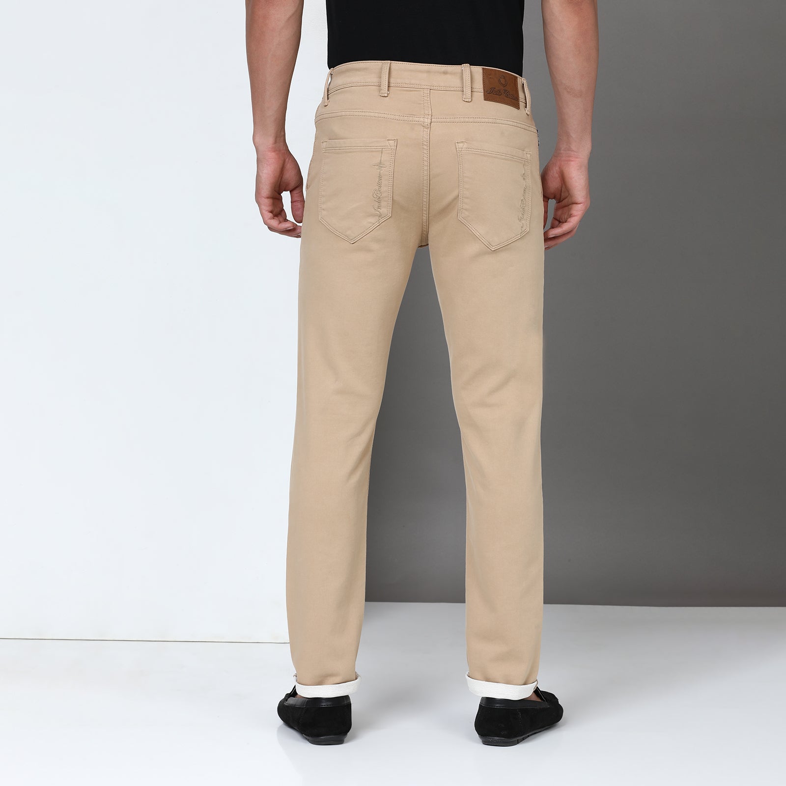 RFD Denim Beige Midrise Slim Fit Jeans