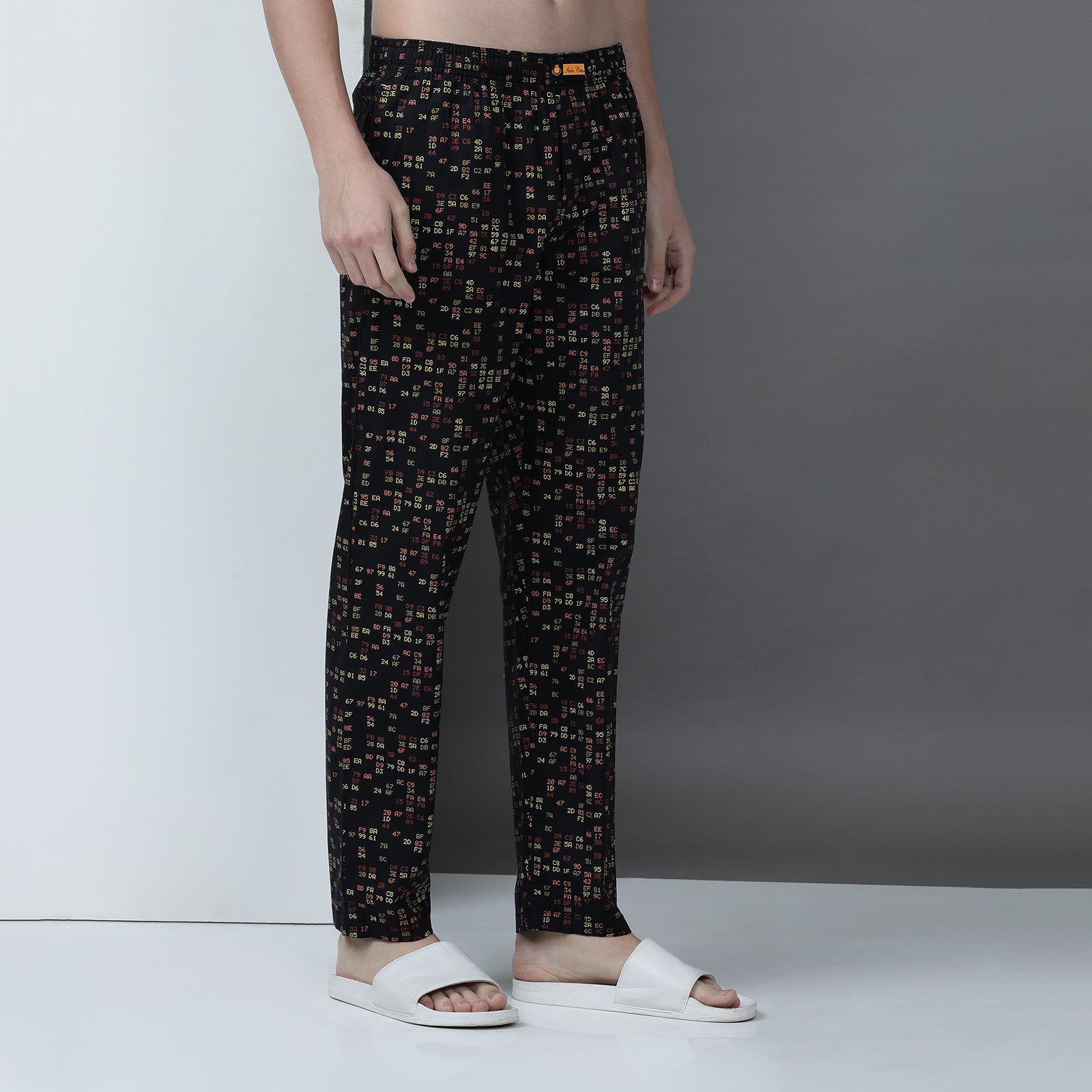 Black Printed Lounge Pant