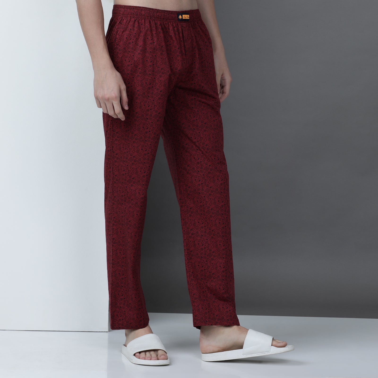 Marron Printed Lounge Pant