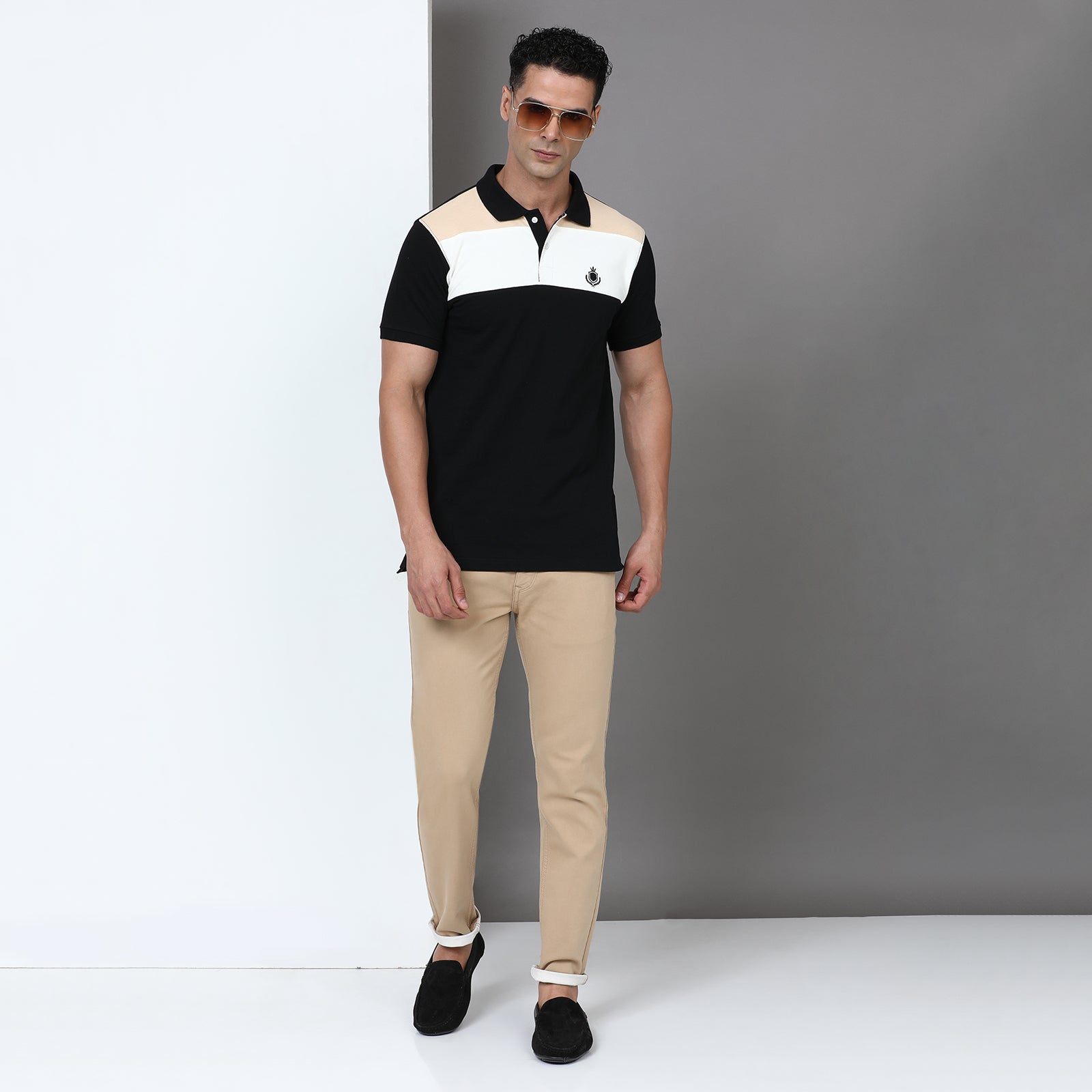 Slim Fit Cut & Sew Polo T-Shirt