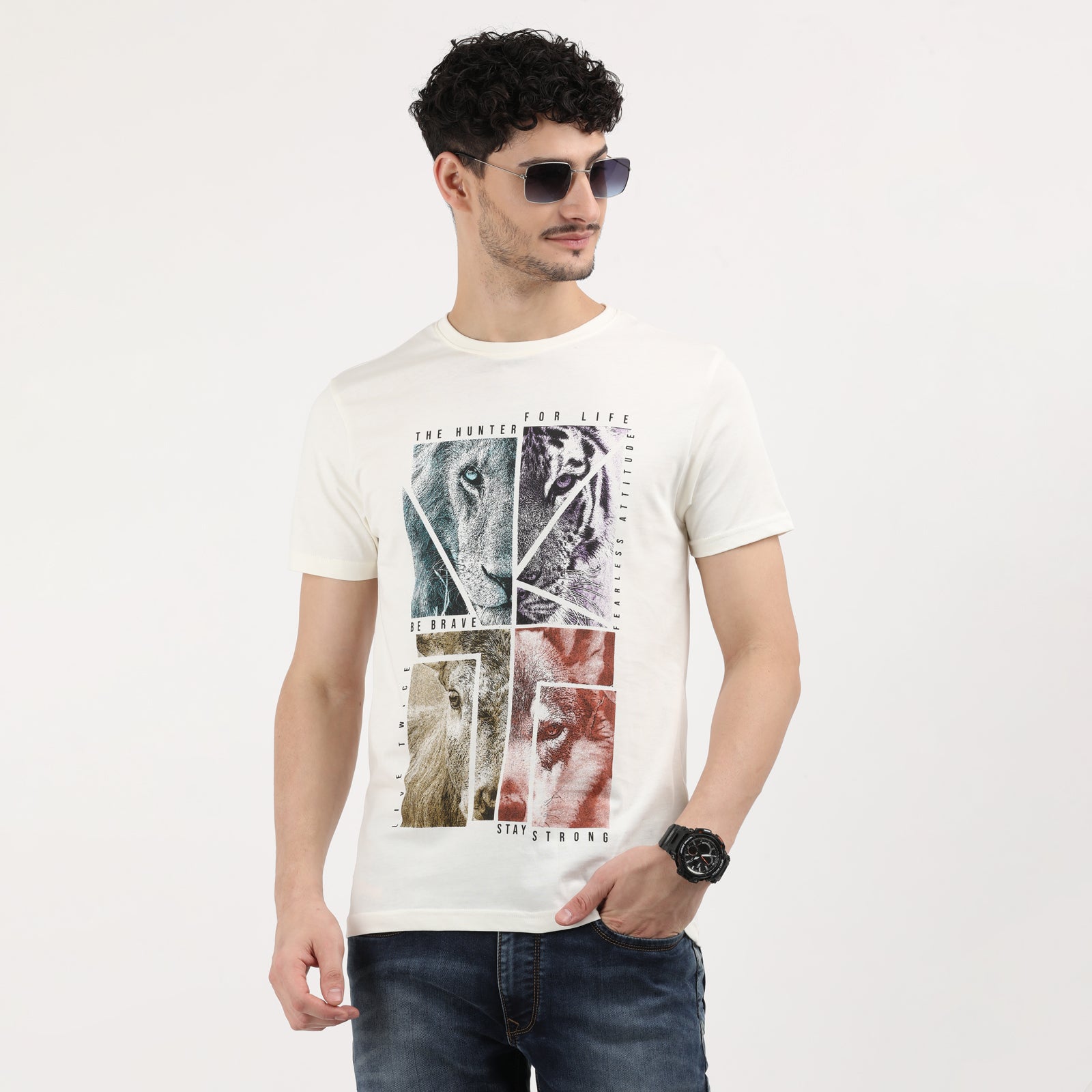 Vanilla Ice Men's Hunter for Life Animal Graphic Tee