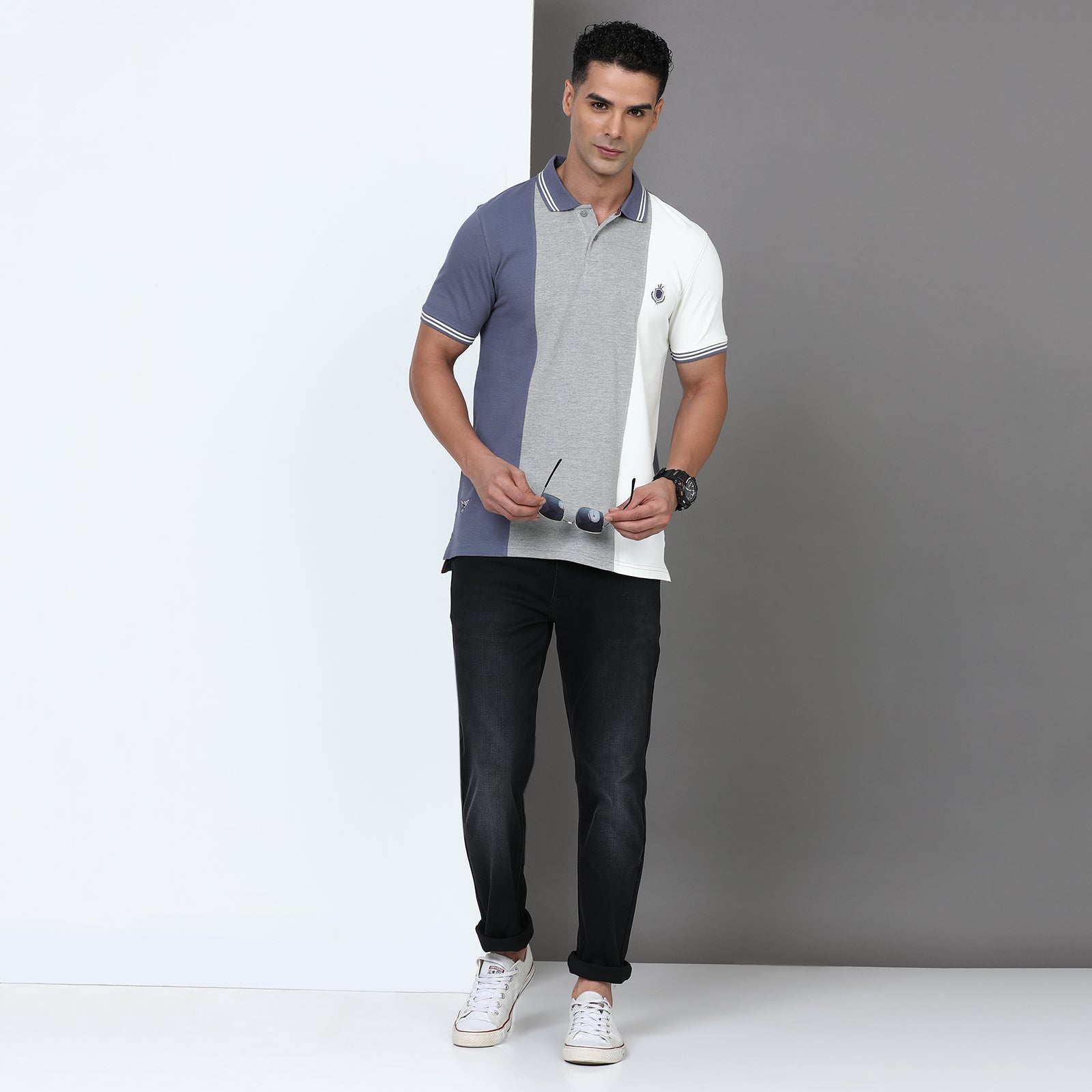 Slim Fit Cut & Sew Polo T-Shirt