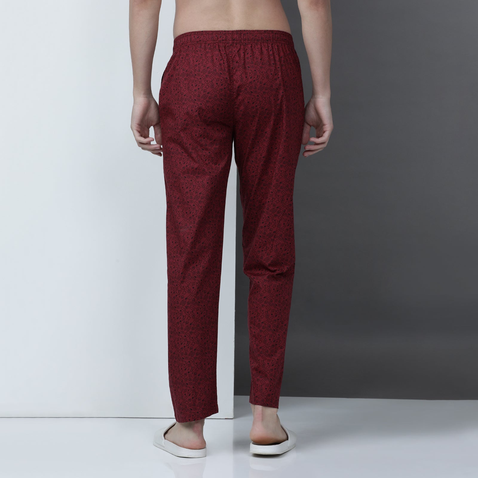 Marron Printed Lounge Pant