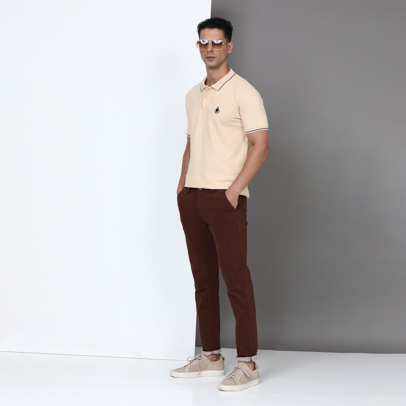 RFD Denim Brown Midrise Slim Fit Jeans