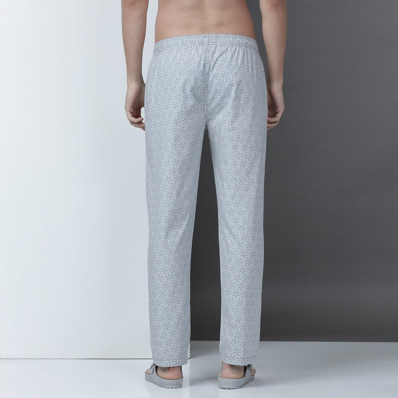 Pearl Blue Printed Lounge Pant