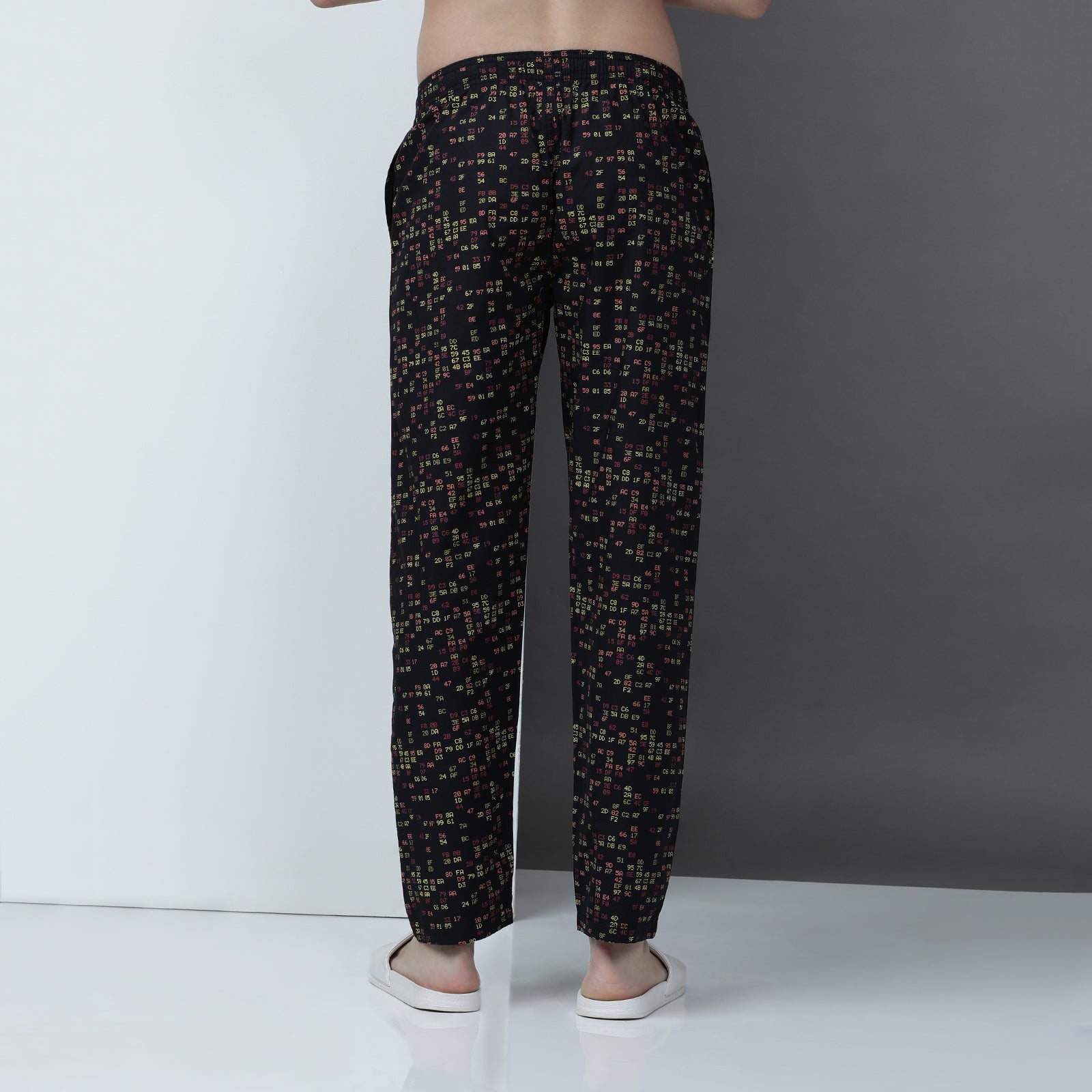 Black Printed Lounge Pant