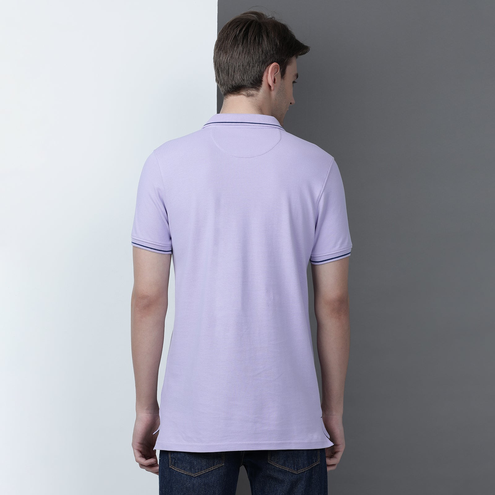 Solid Men Slim Fit Polo T-Shirt