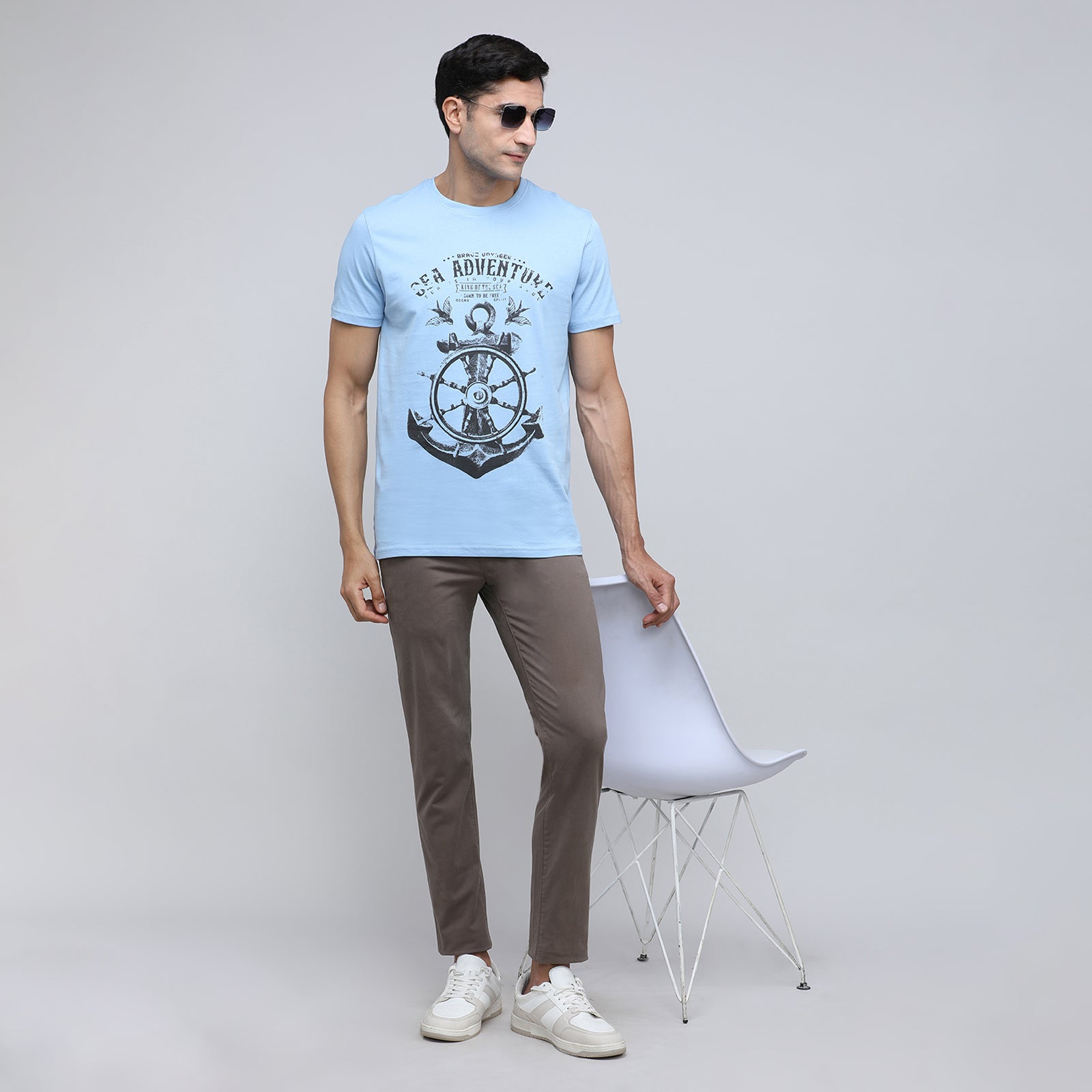 Indo Cotton Men's Crew Neck T-Shirt