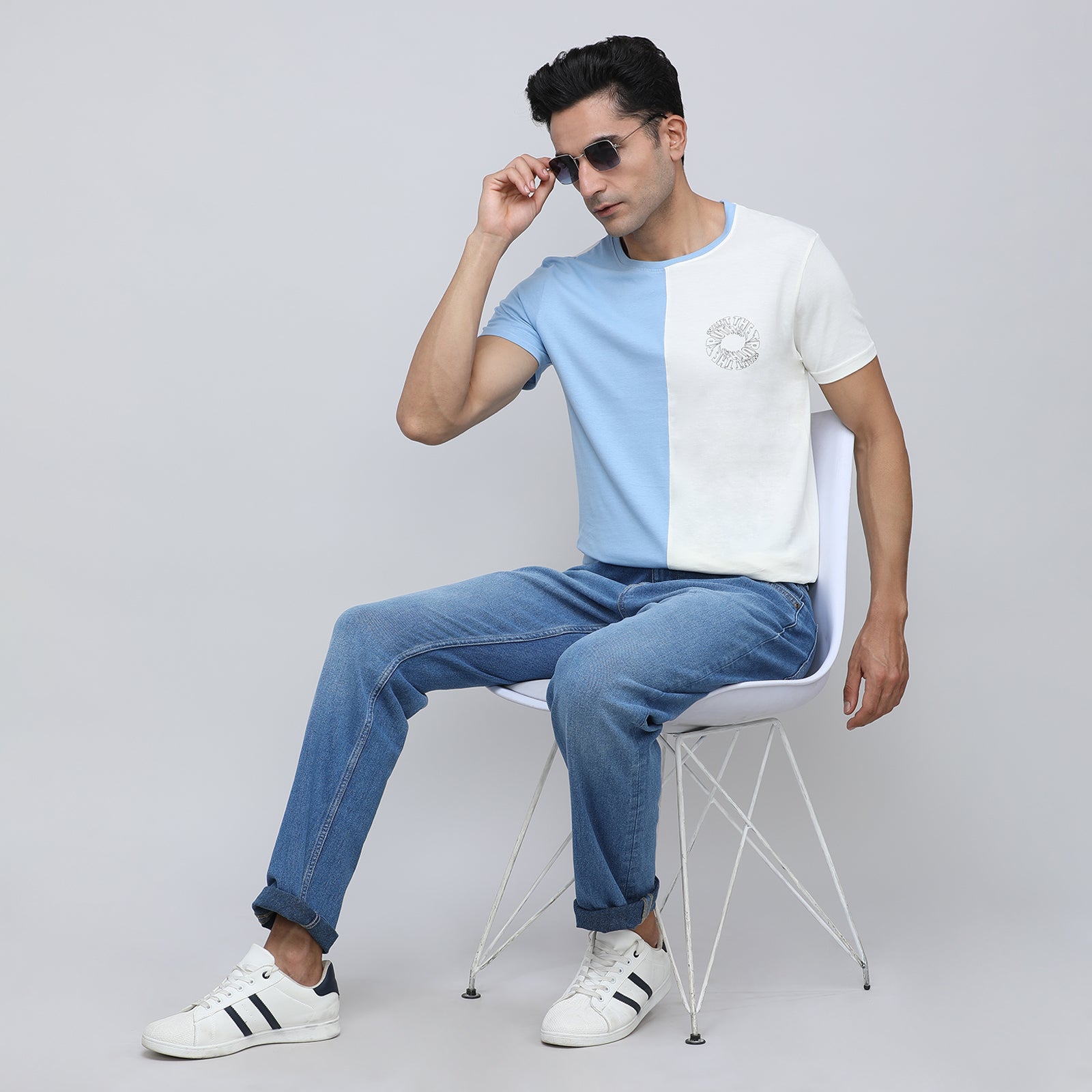 Indo Cotton Men's Crew Neck T- Shirt