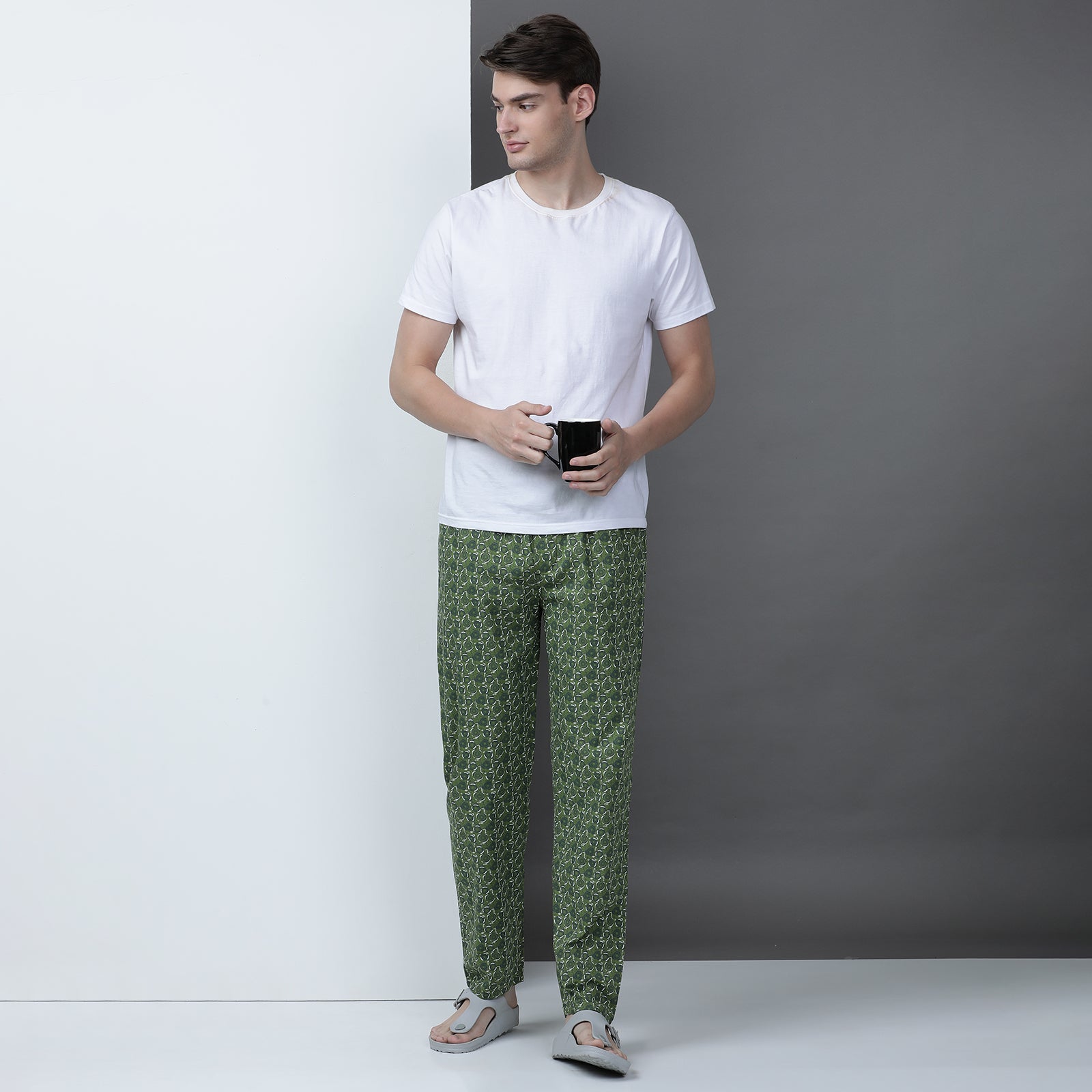 Green Printed Lounge Pant