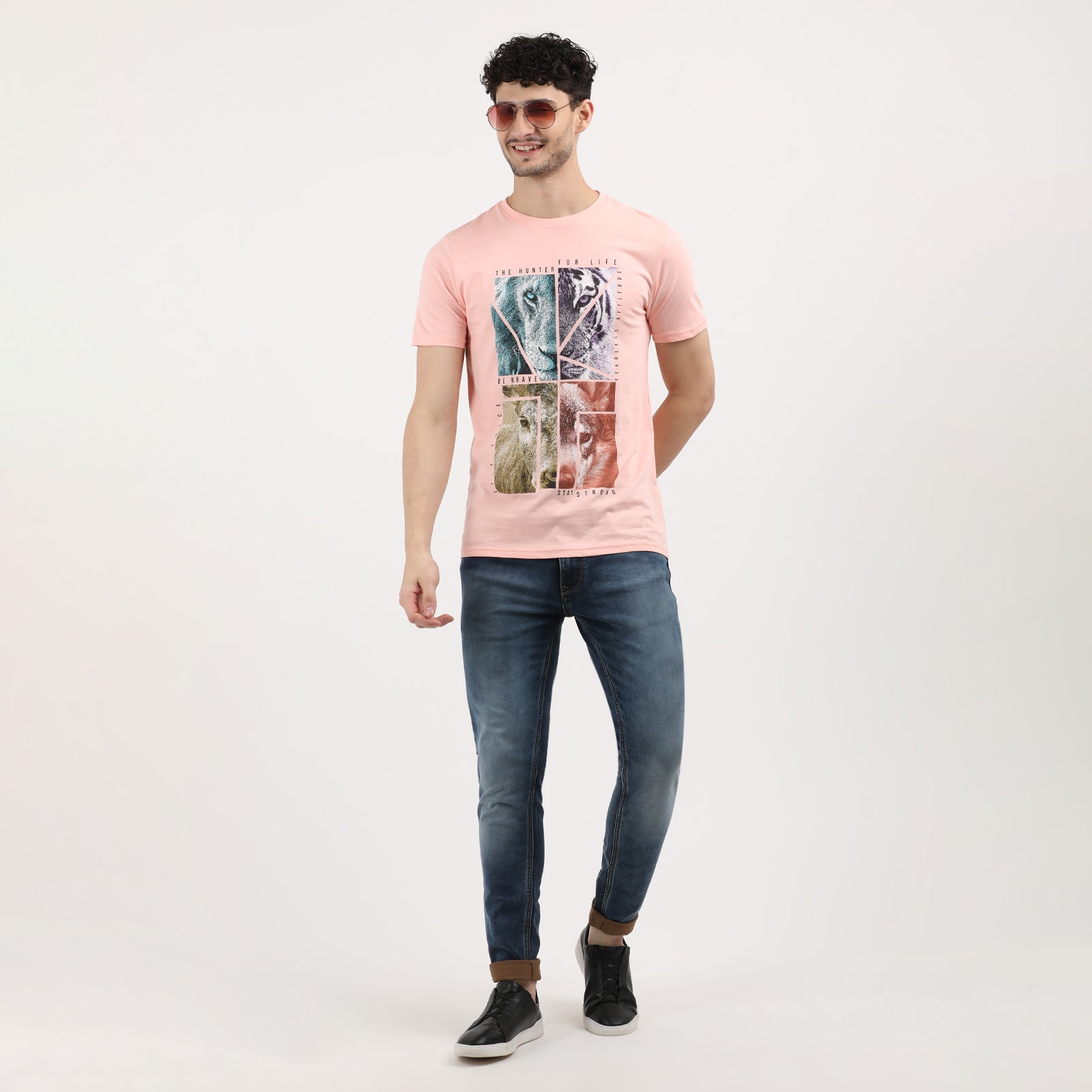 Impatiens Pink Men's Hunter for Life Animal Graphic Tee