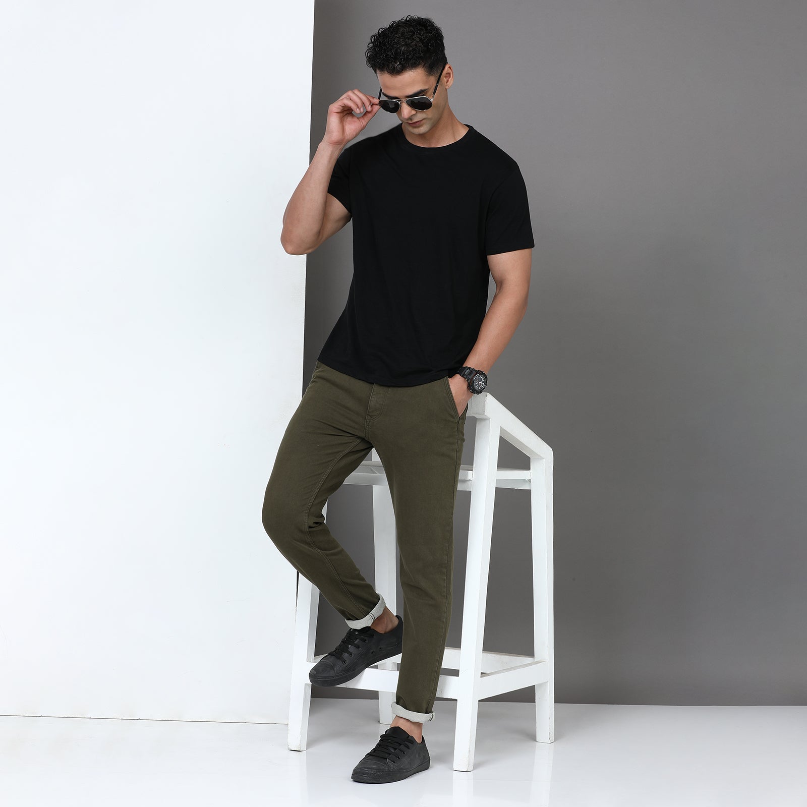 RFD Denim Olive Midrise Slim Fit Jeans