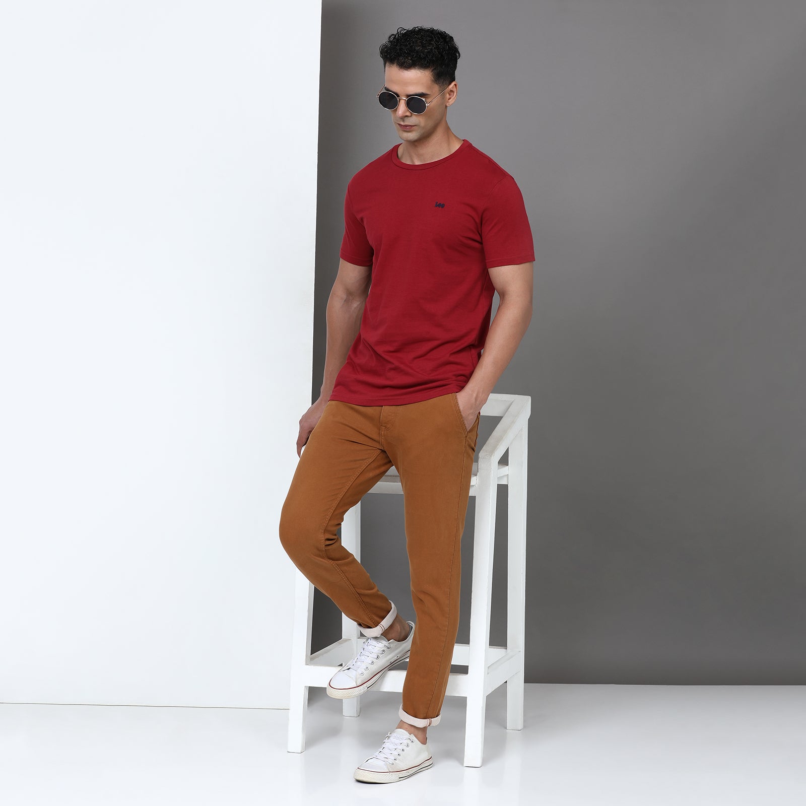 RFD Denim Tan Midrise Slim Fit Jeans