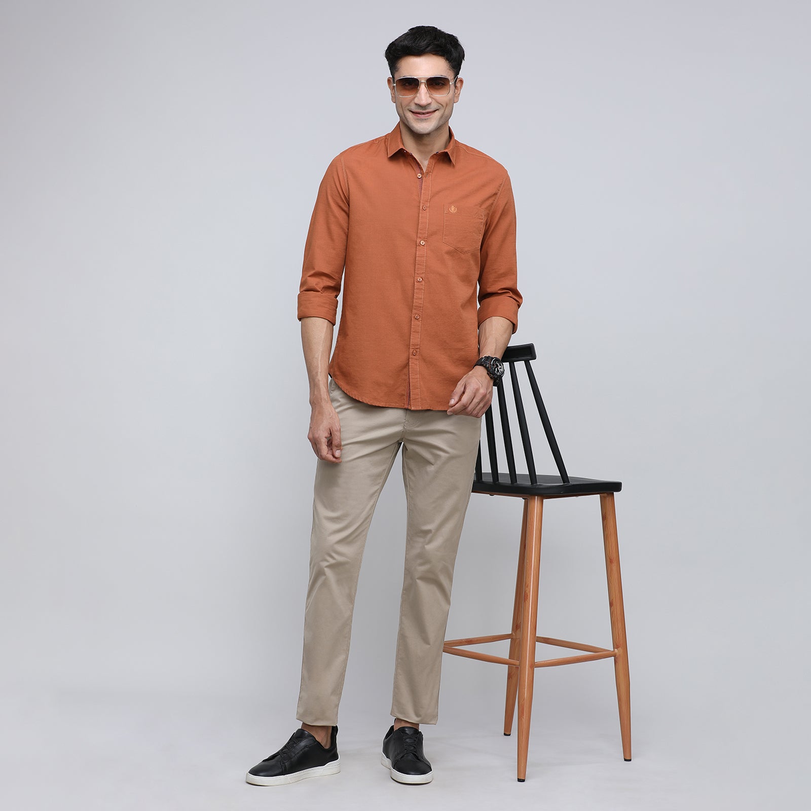 Indo Cotton Men's Full Sleeve Shirt