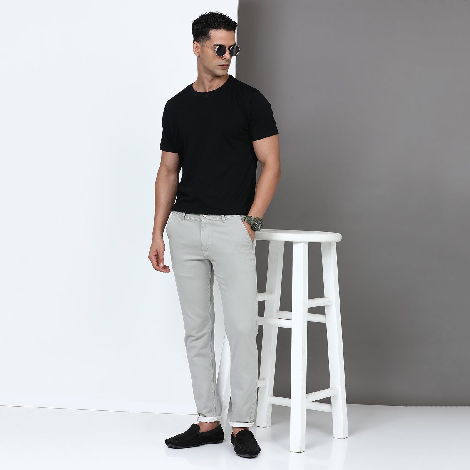 RFD Denim Light Grey Midrise Slim Fit Jeans