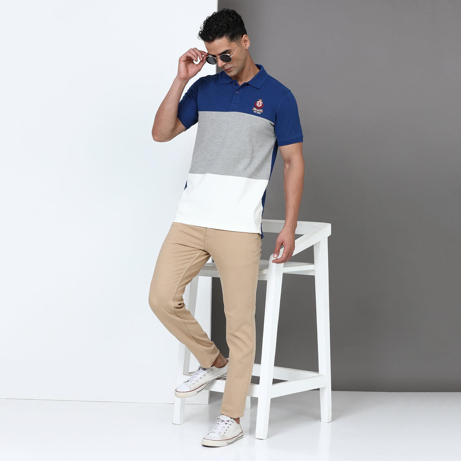 Slim Fit Cut & Sew Polo T-Shirt