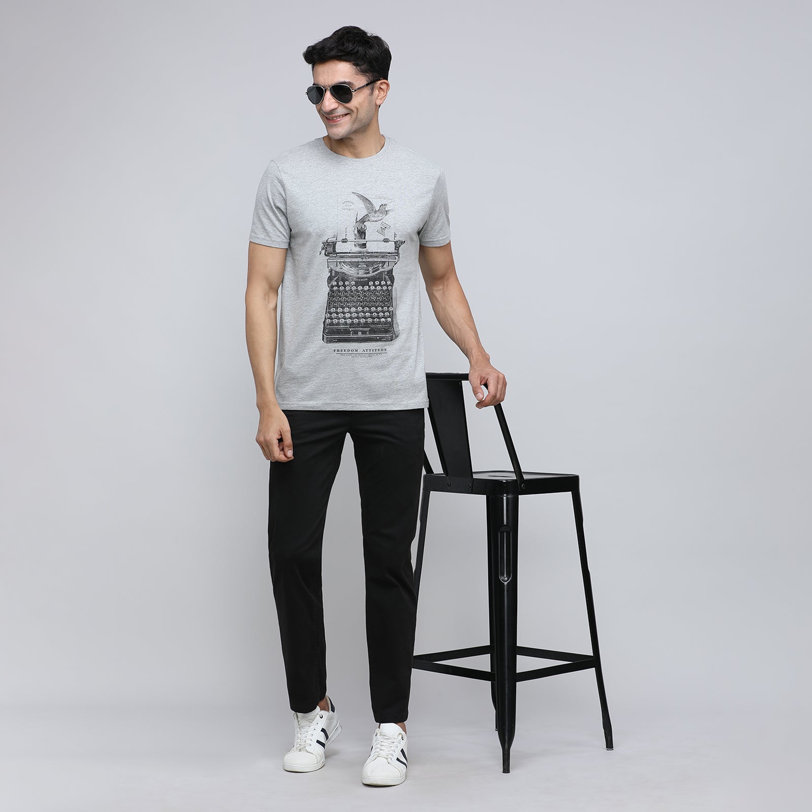 Indo Cotton Men's Crew Neck T-Shirt