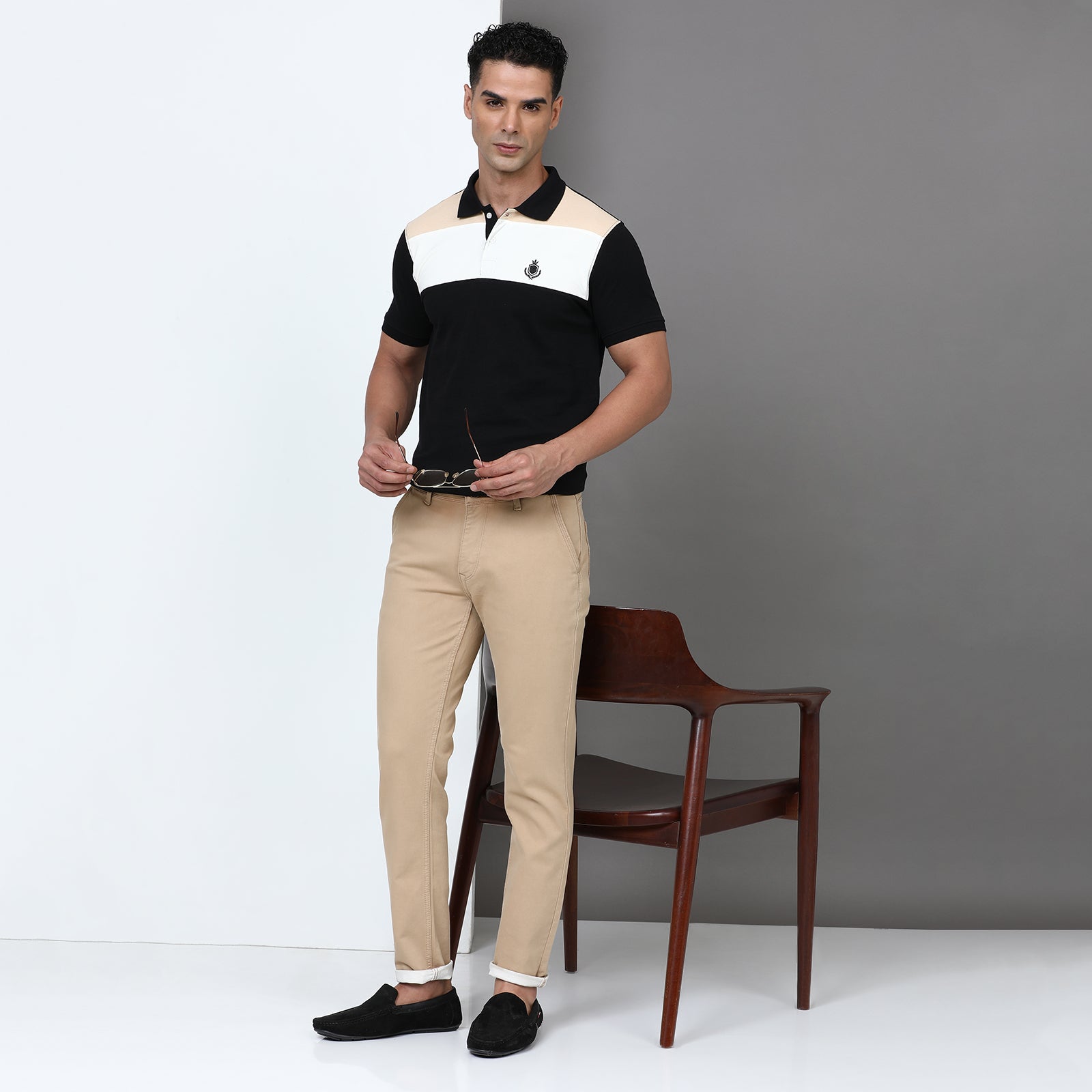 Slim Fit Cut & Sew Polo T-Shirt