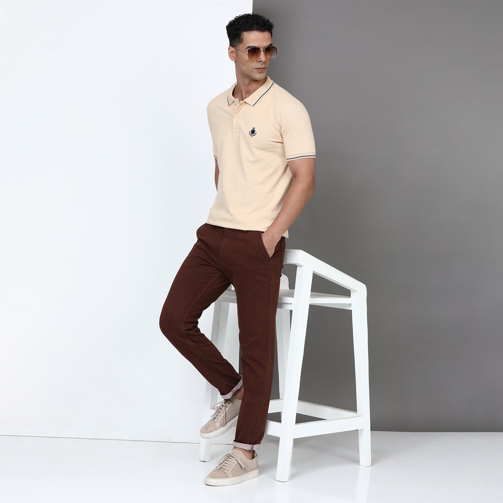 RFD Denim Brown Midrise Slim Fit Jeans