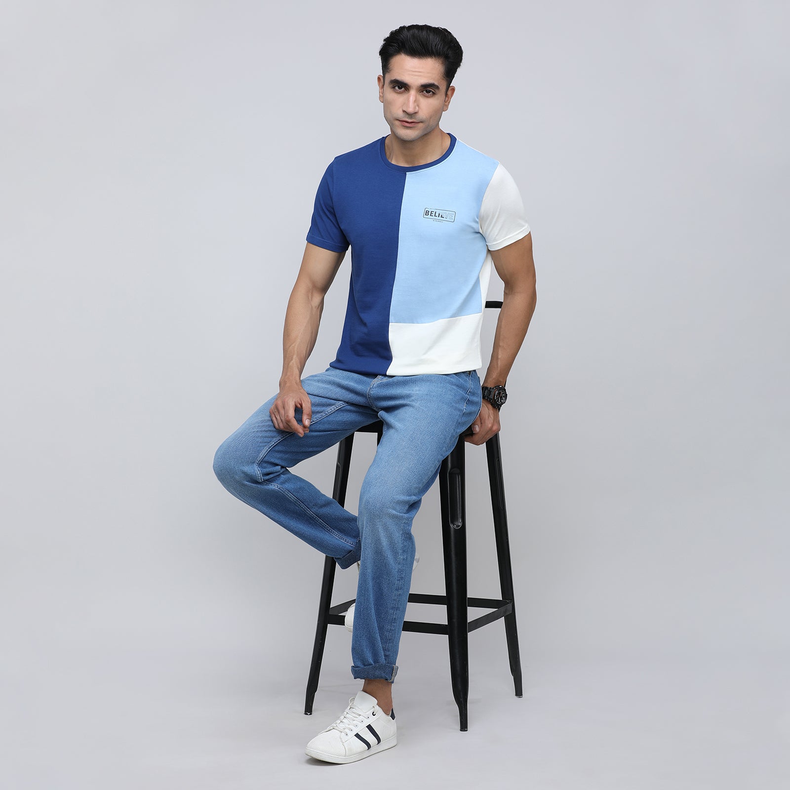 Indo Cotton Men's Crew Neck T-Shirt