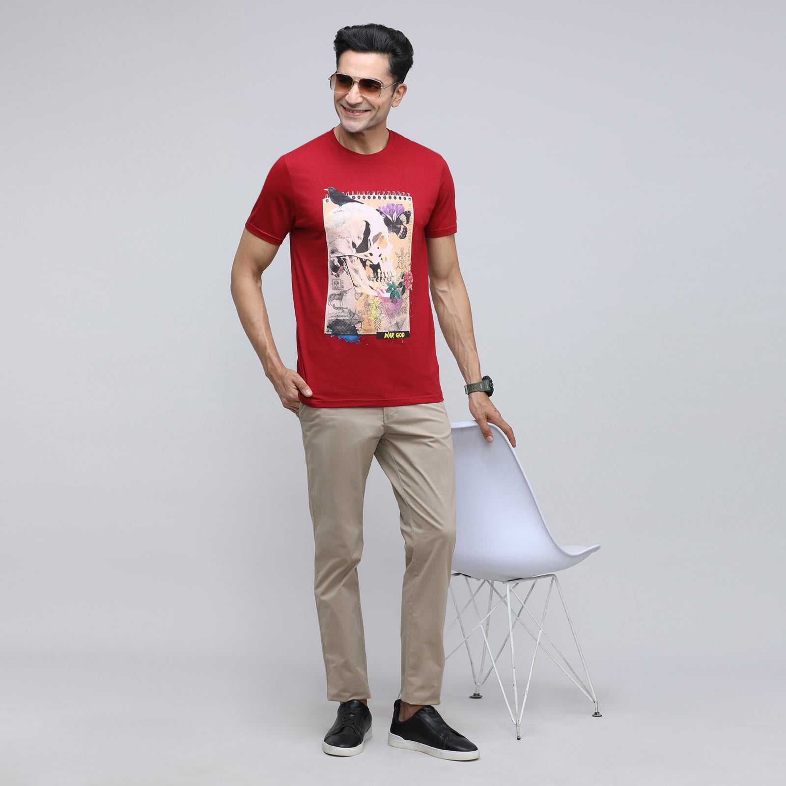 Indo Cotton Men's Crew Neck T-Shirt