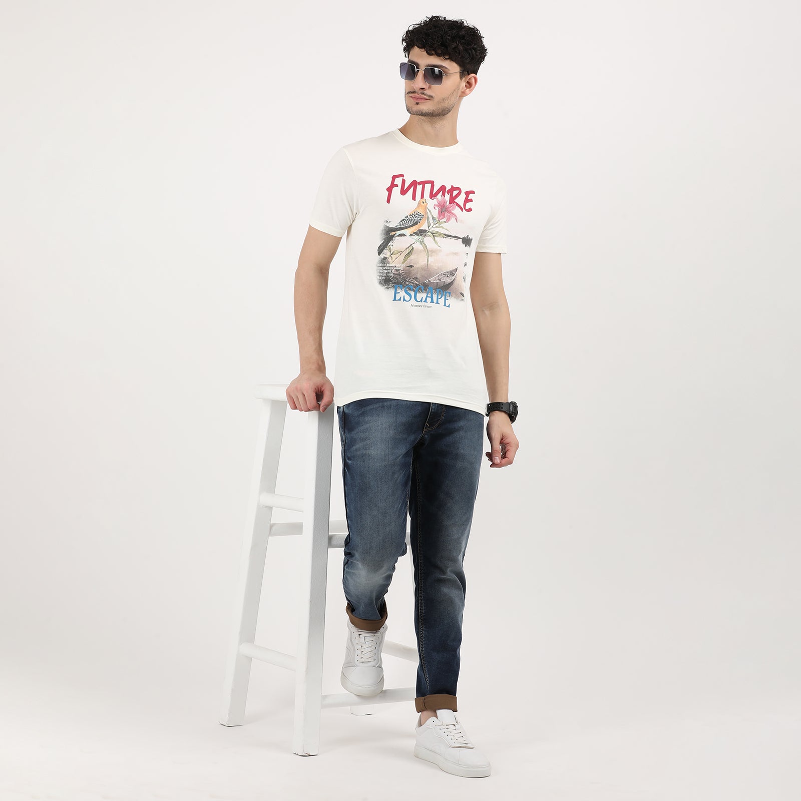 Vanilla Ice Future Escape Adventure Print T-Shirt