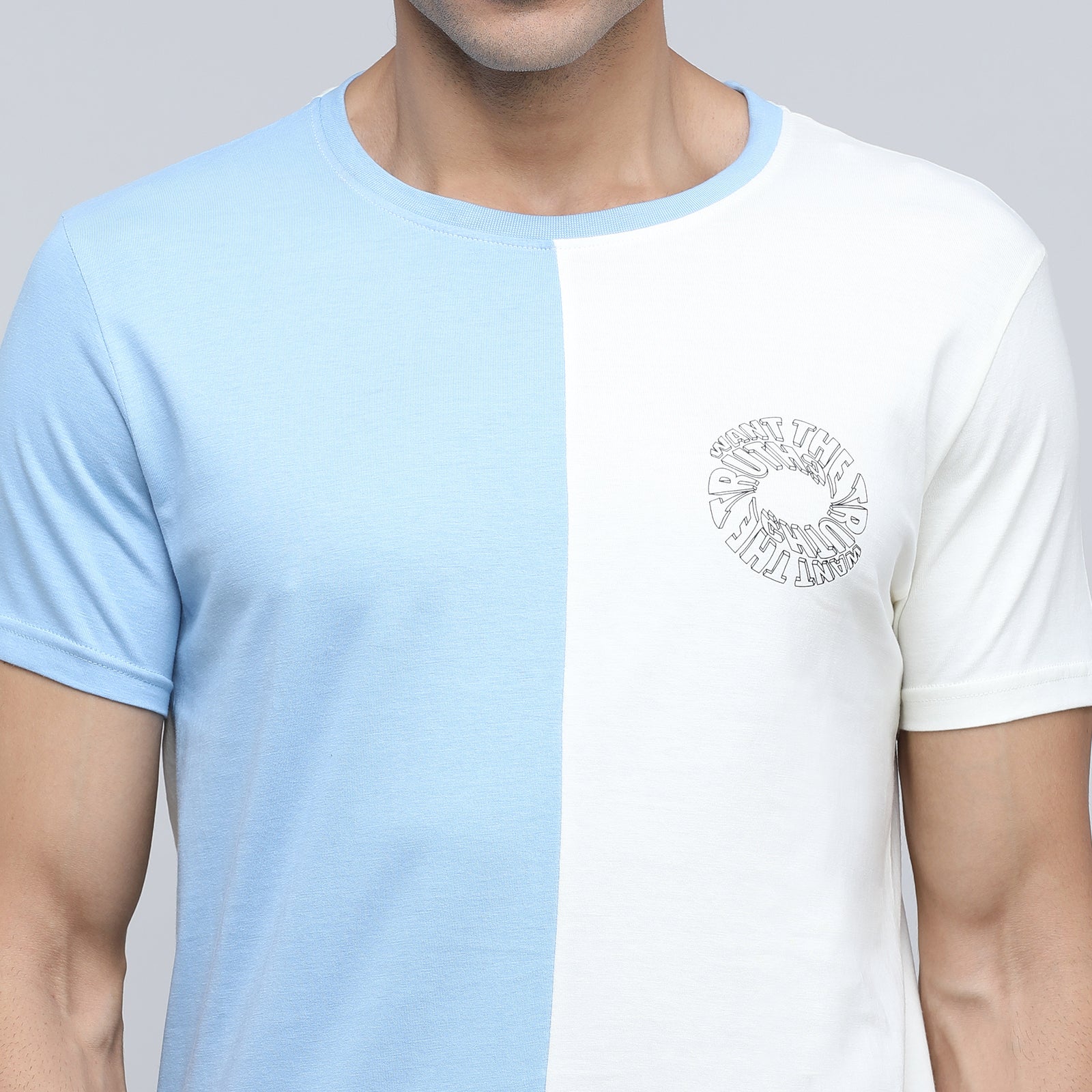 Indo Cotton Men's Crew Neck T- Shirt