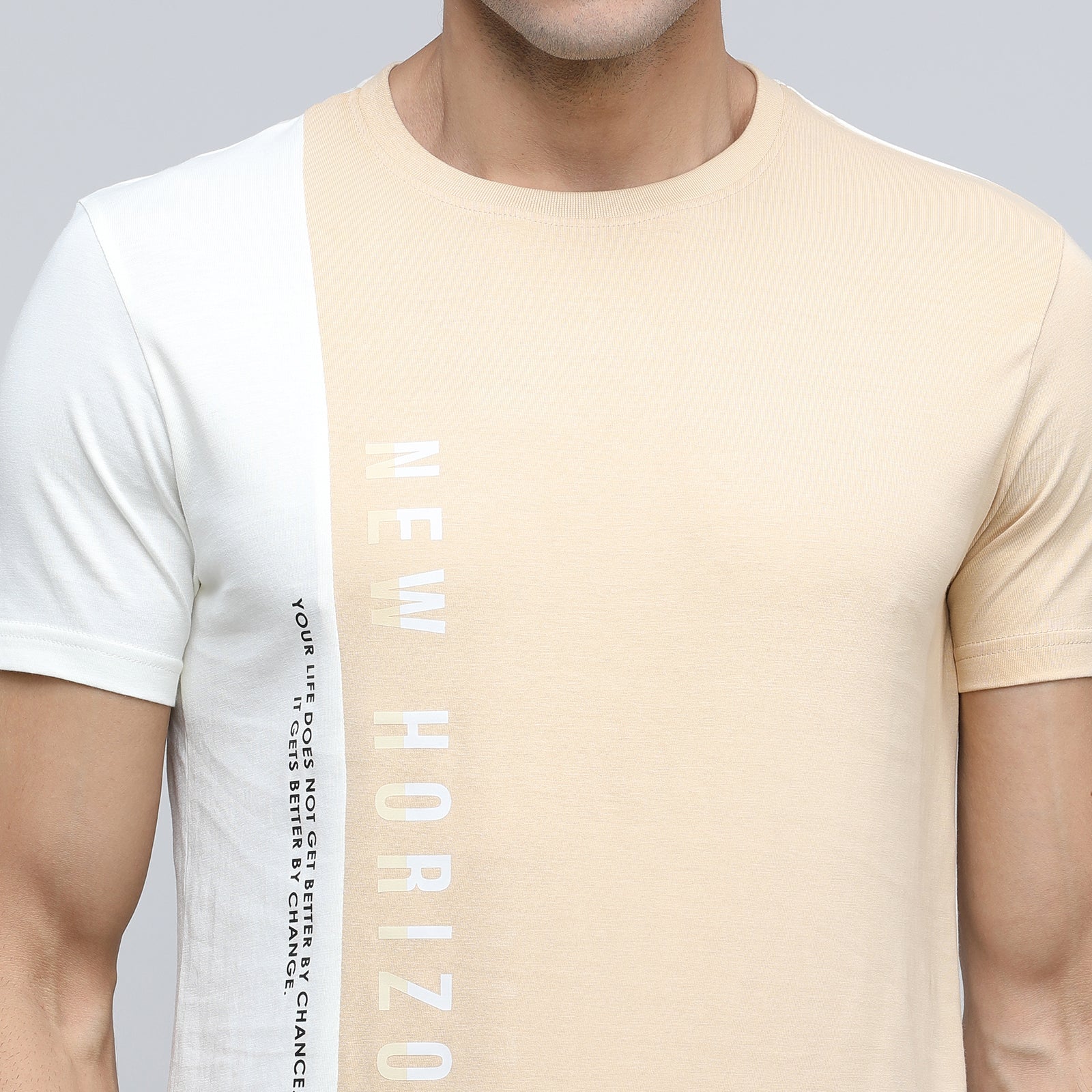 Indo Cotton Men's Crew Neck T- Shirt