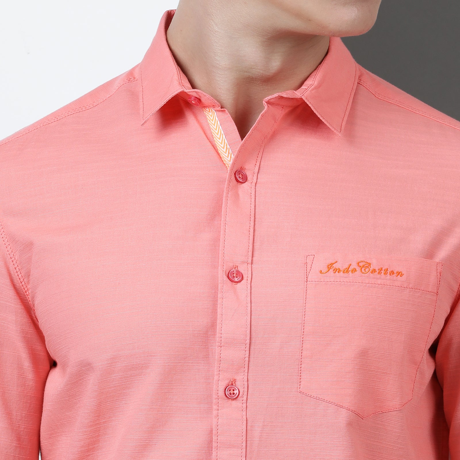 Pink Solid Full Sleeve Shirt