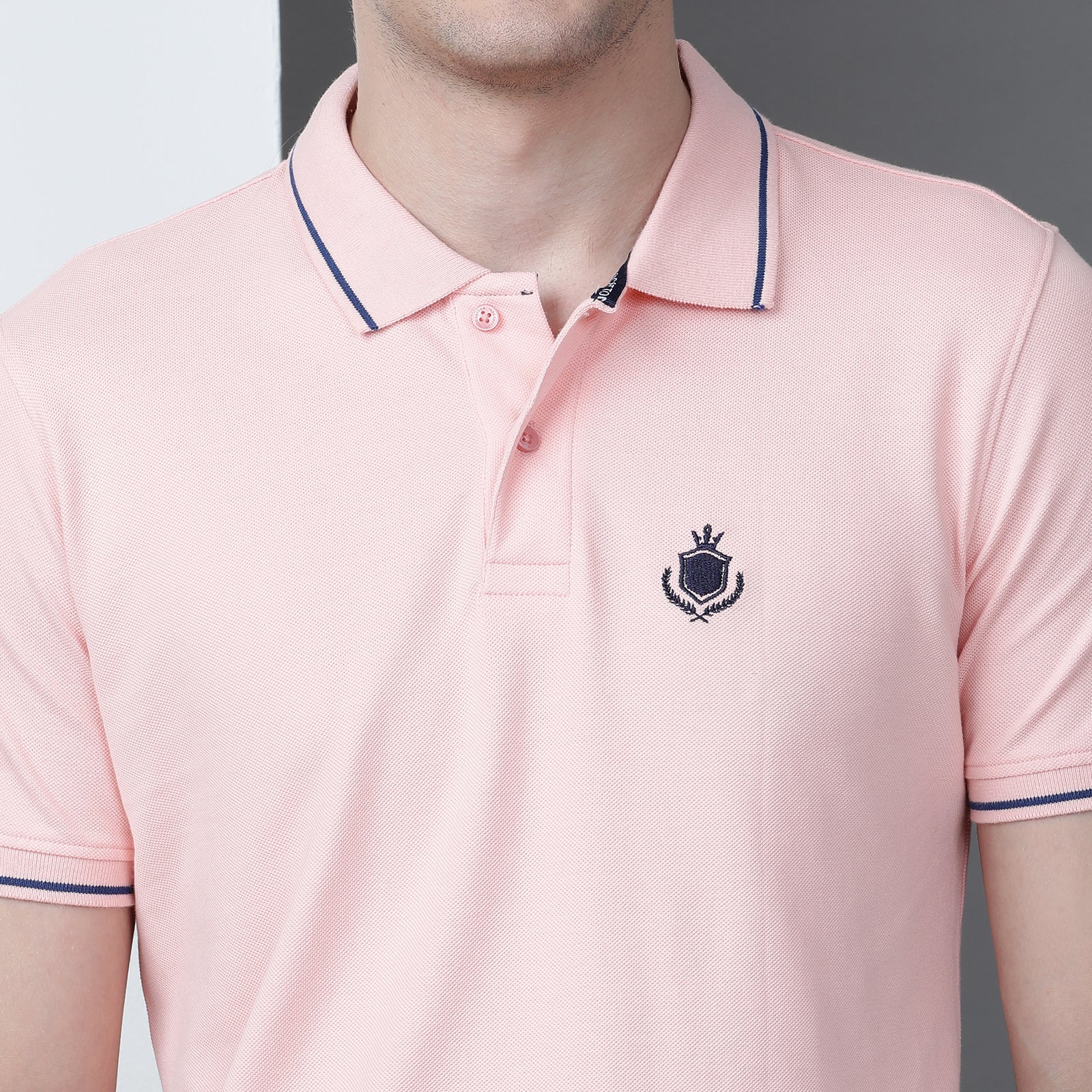 Solid Men Slim Fit Polo T-Shirt