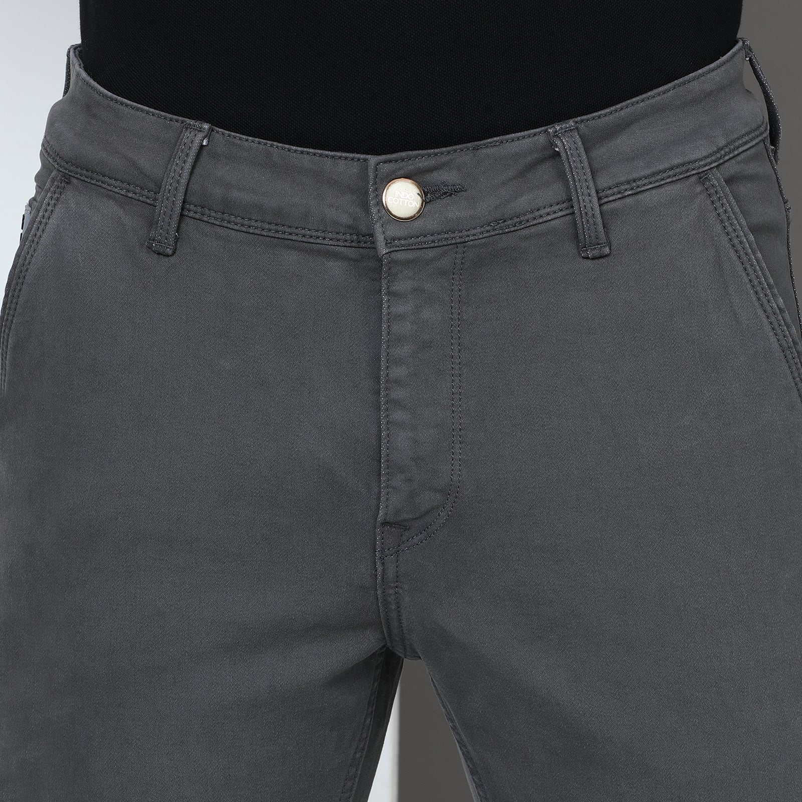 RFD Denim Dark Grey Midrise Slim Fit Jeans