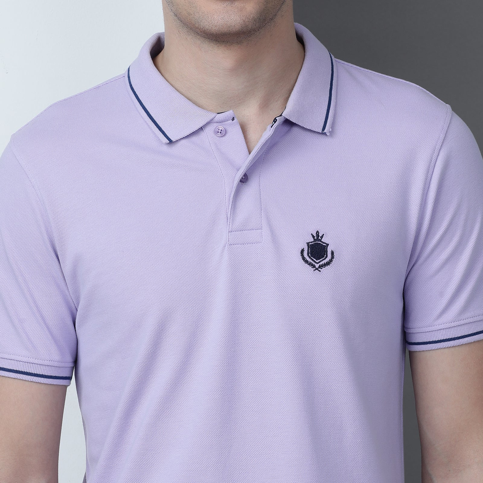 Solid Men Slim Fit Polo T-Shirt