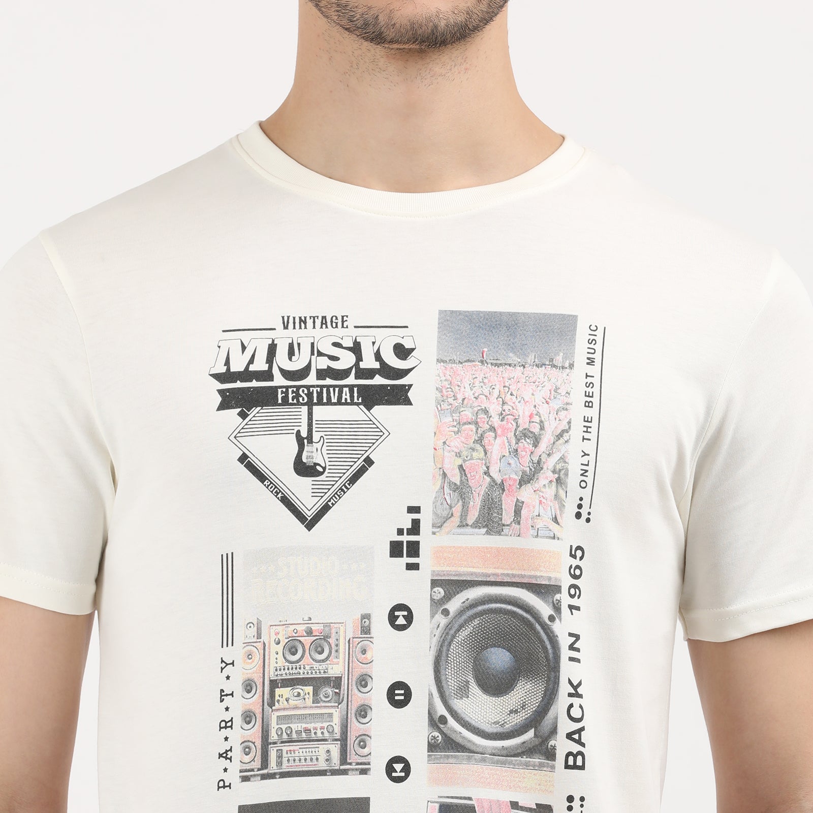 Vanilla Ice Men's Vintage Music Festival Graphic Tee