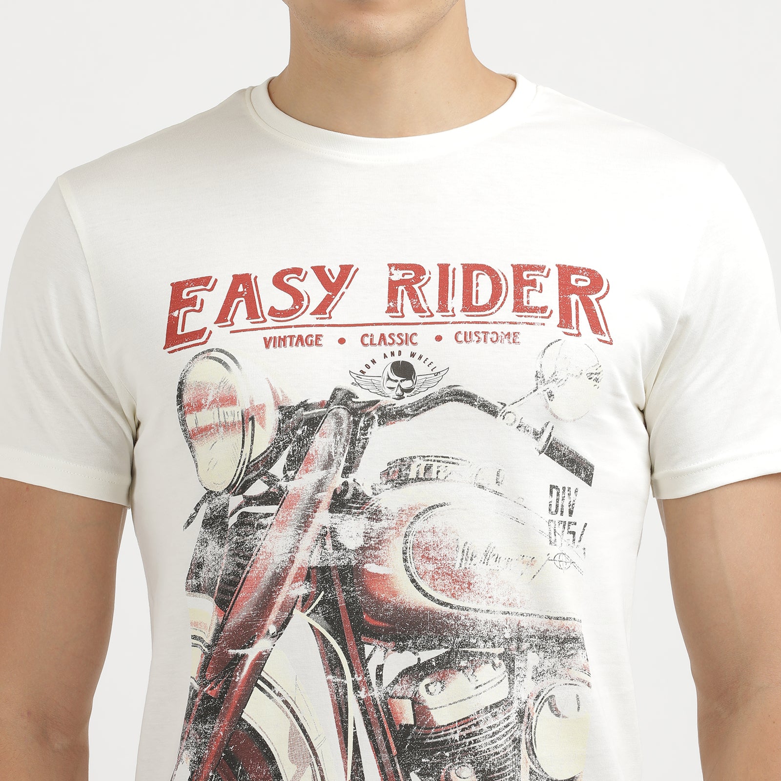 Men's Vanilla Ice Easy Rider Vintage Classic Crew Neck Printed T-Shirt