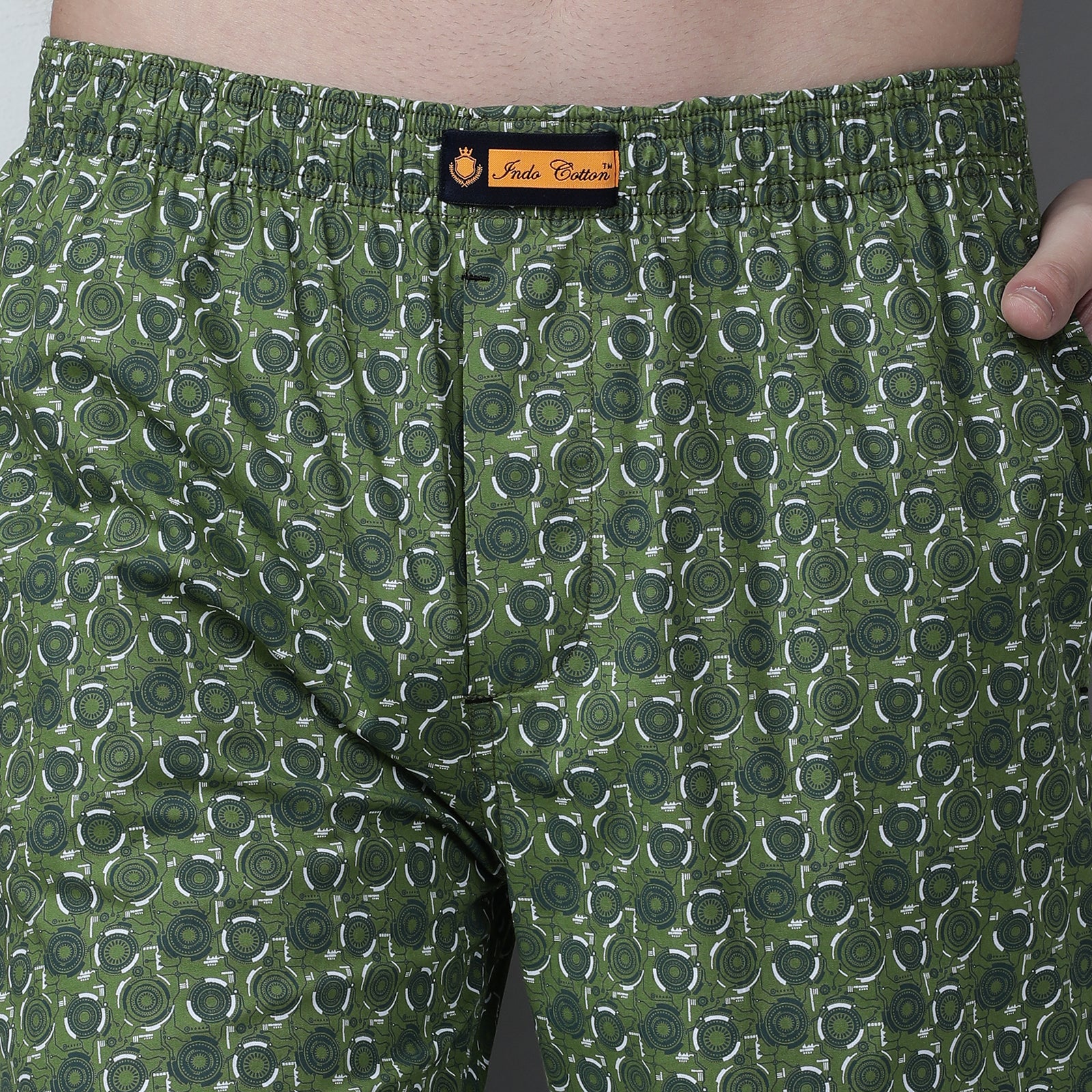 Green Printed Lounge Pant