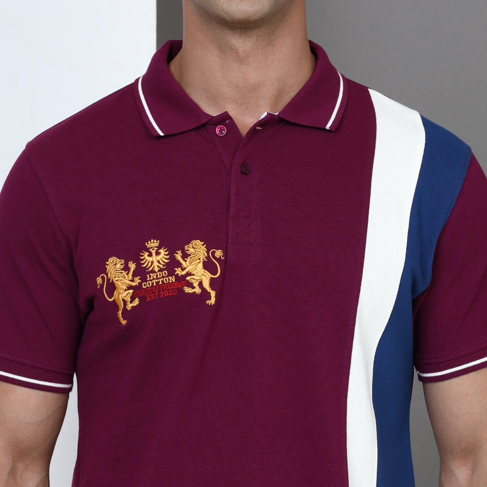 Slim Fit Cut & Sew Polo T-Shirt