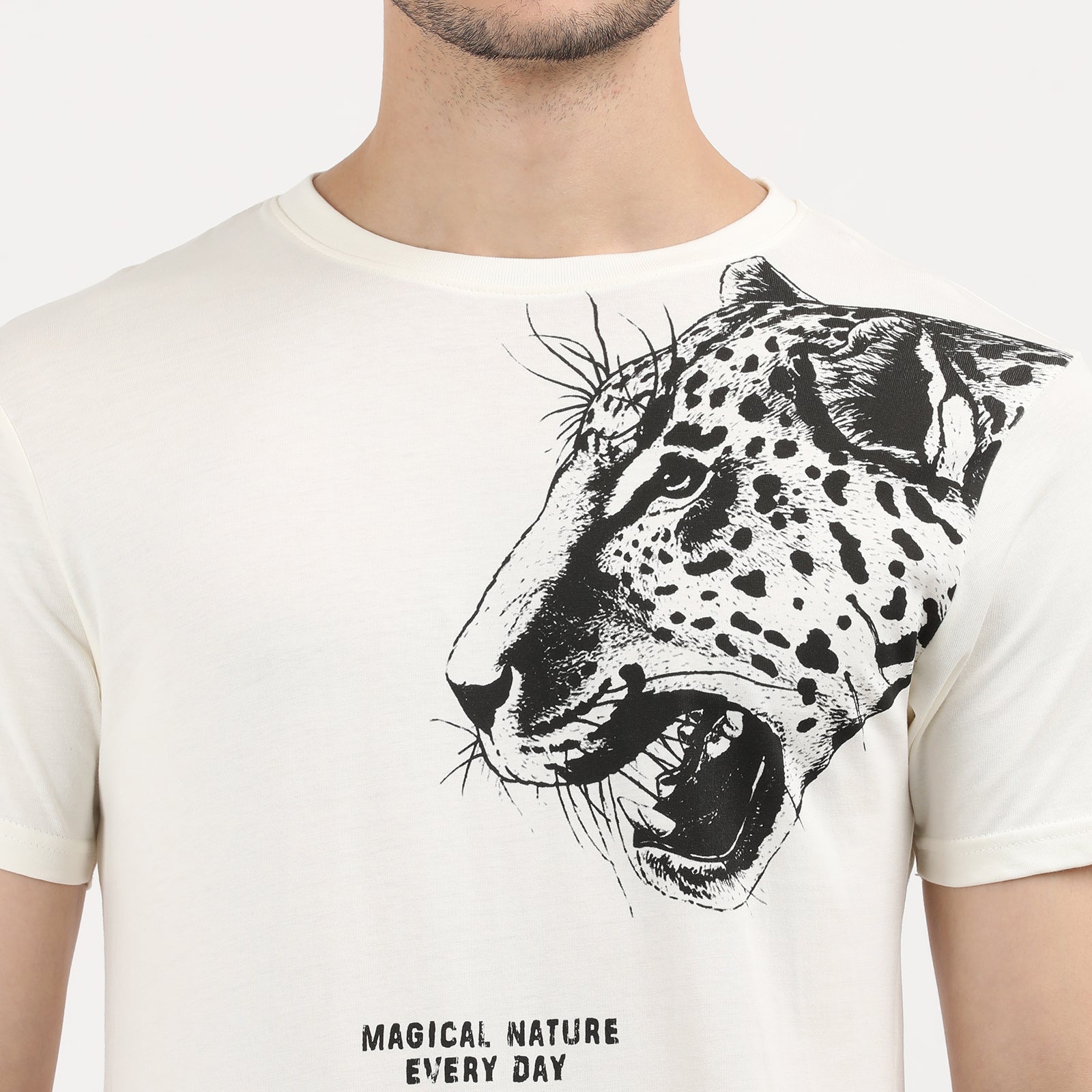 Vanilla Ice Roaring Style Leopard Print T-Shirt