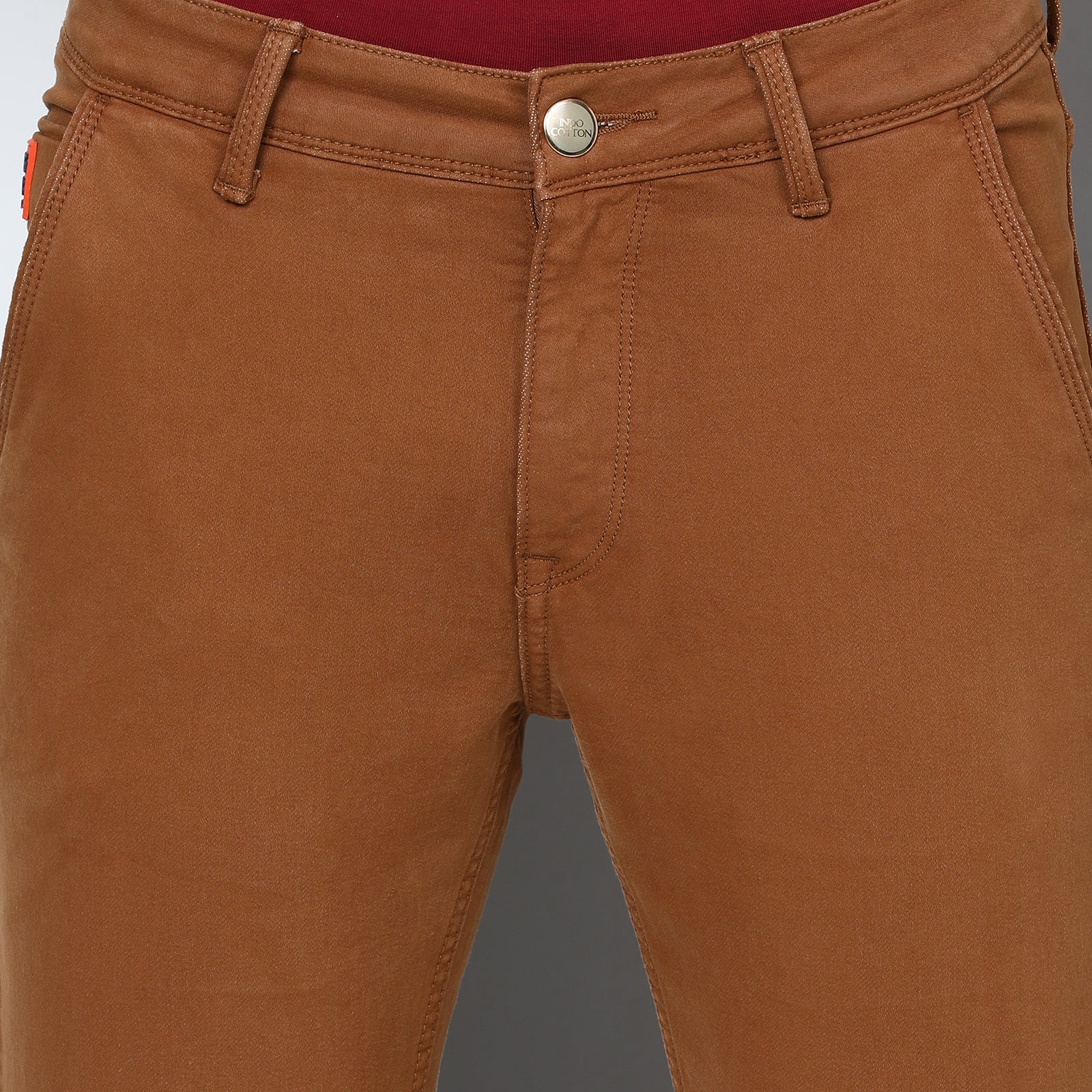 RFD Denim Tan Midrise Slim Fit Jeans