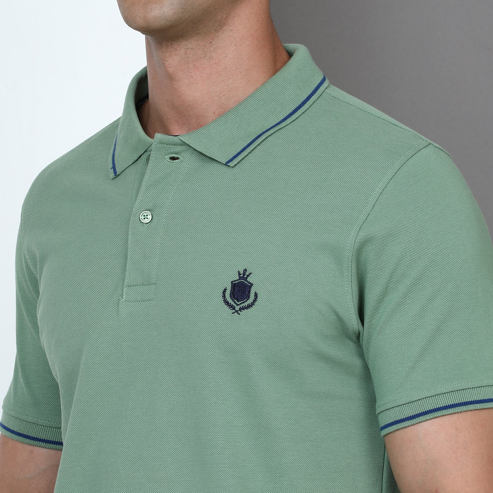 Solid Men Slim Fit Polo T-Shirt