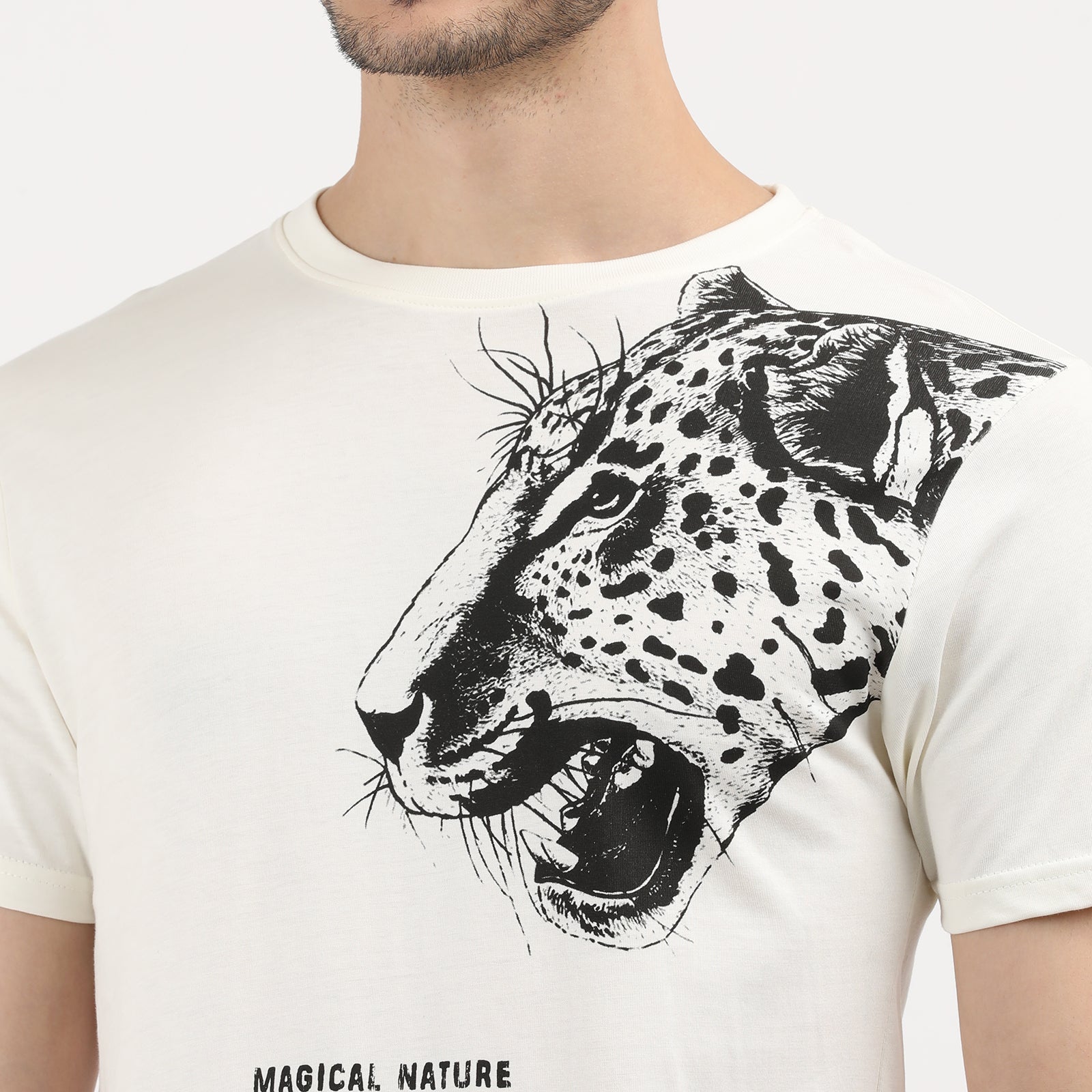 Vanilla Ice Roaring Style Leopard Print T-Shirt