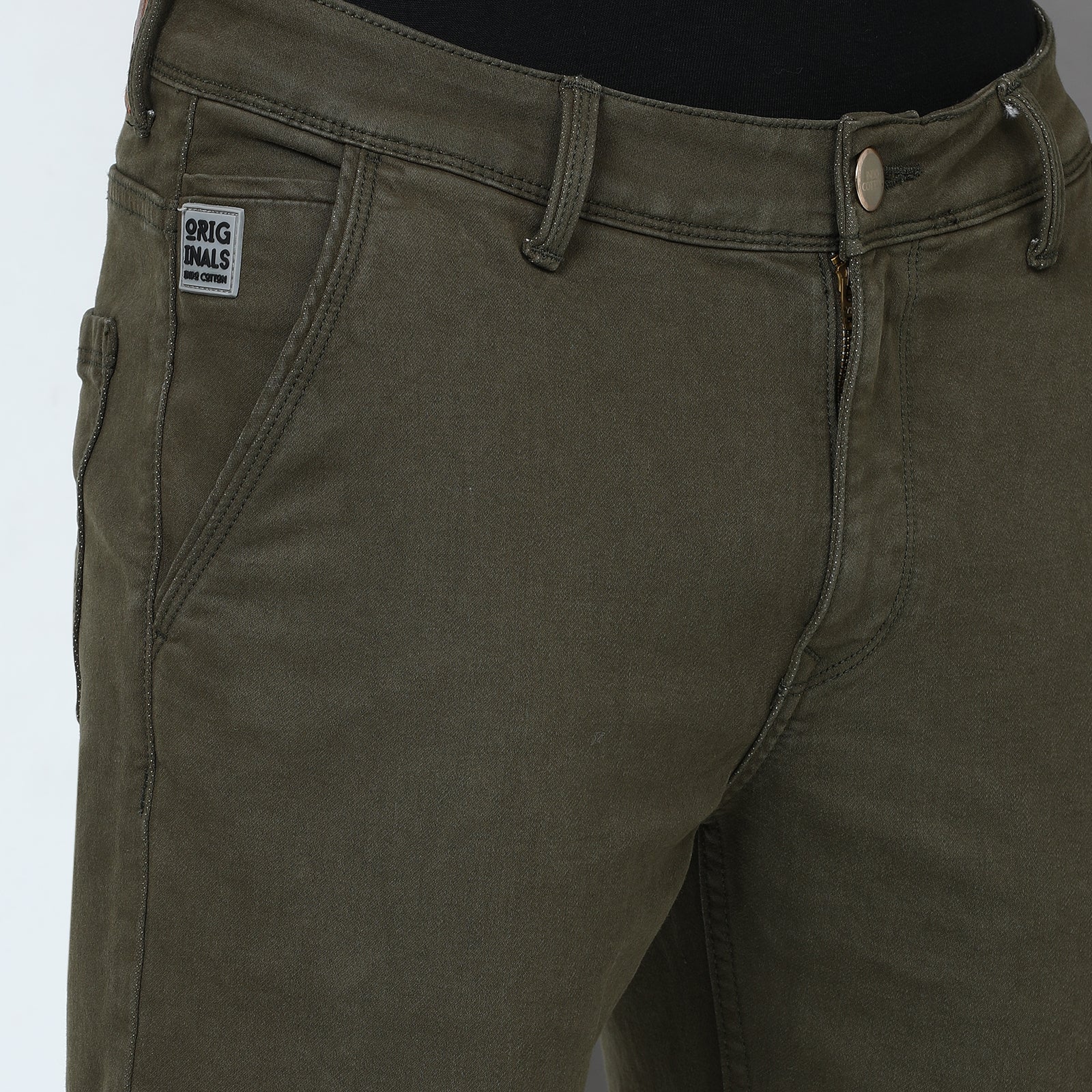 RFD Denim Olive Midrise Slim Fit Jeans