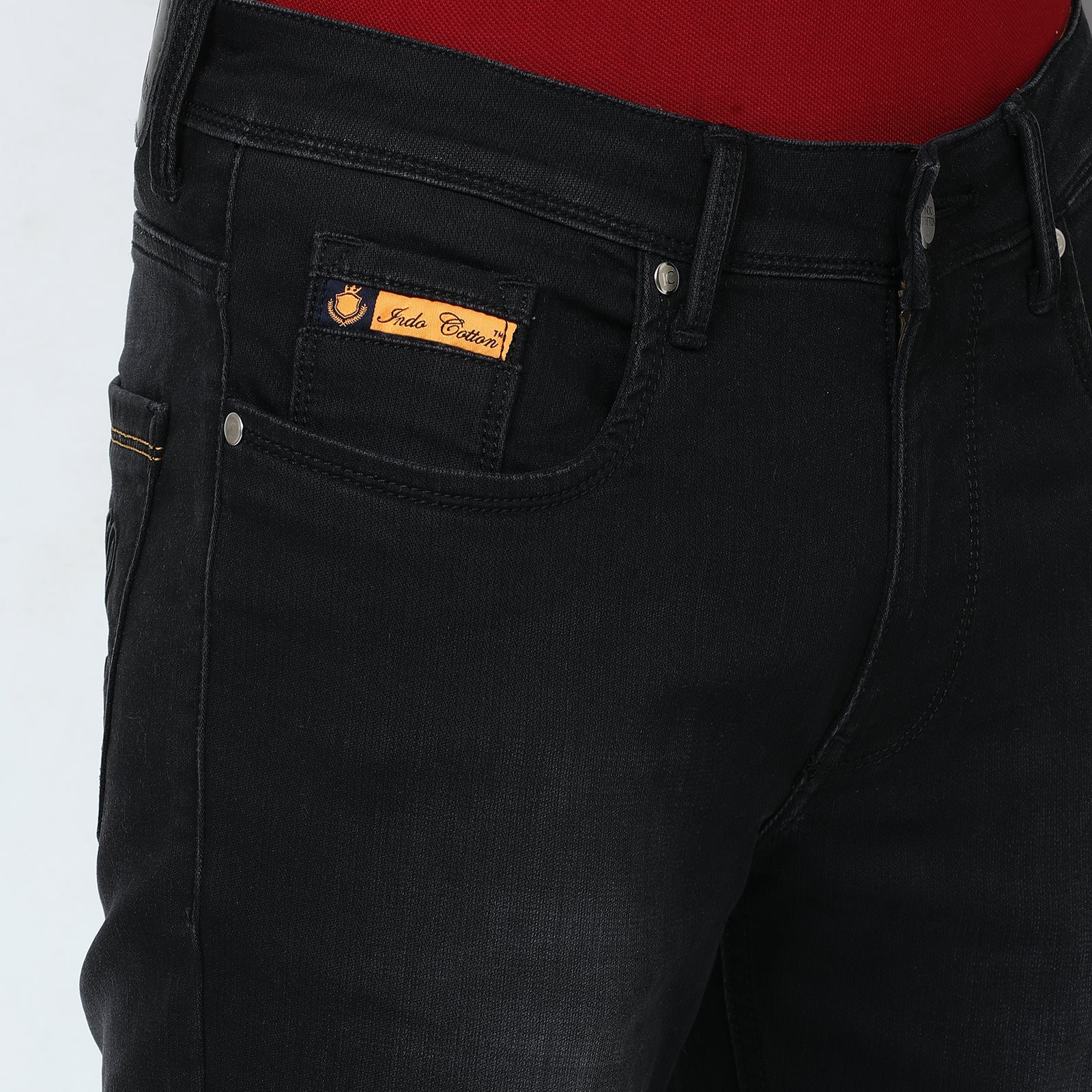 Denim Black Midrise Slim Fit Jeans