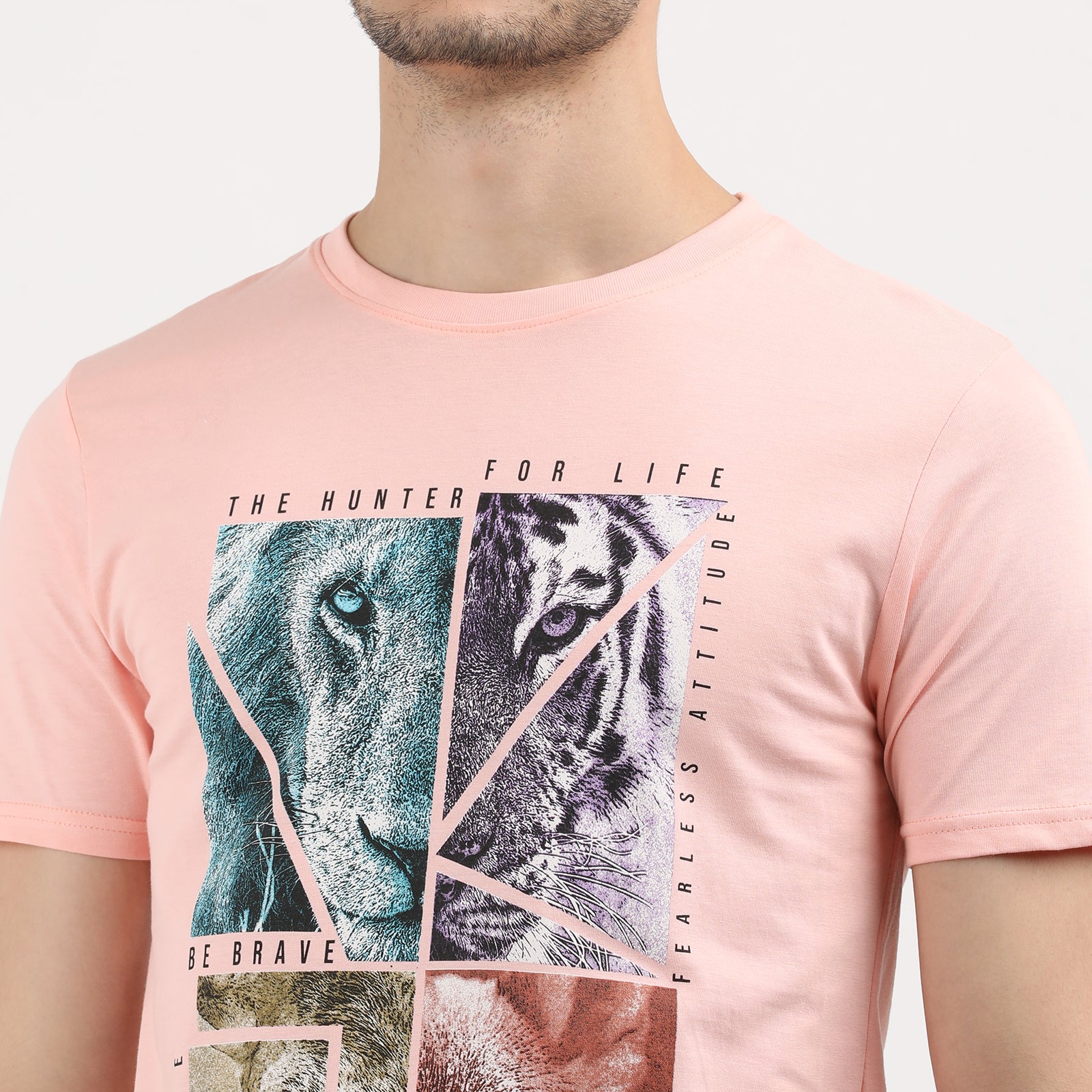 Impatiens Pink Men's Hunter for Life Animal Graphic Tee