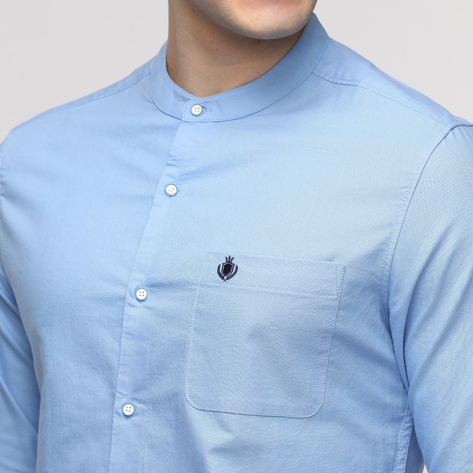 Men's Logo Print Slim Fit Shirt