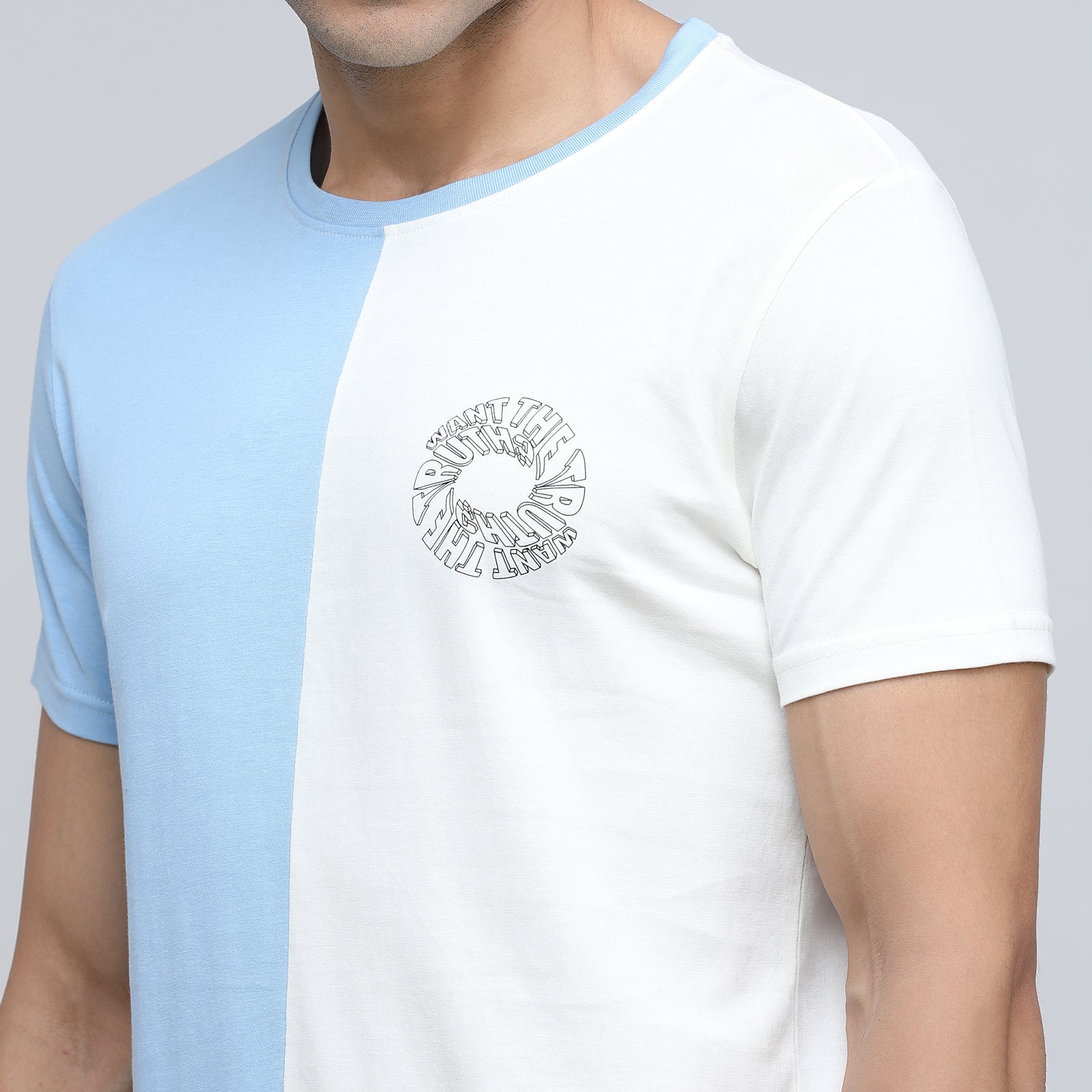 Indo Cotton Men's Crew Neck T- Shirt