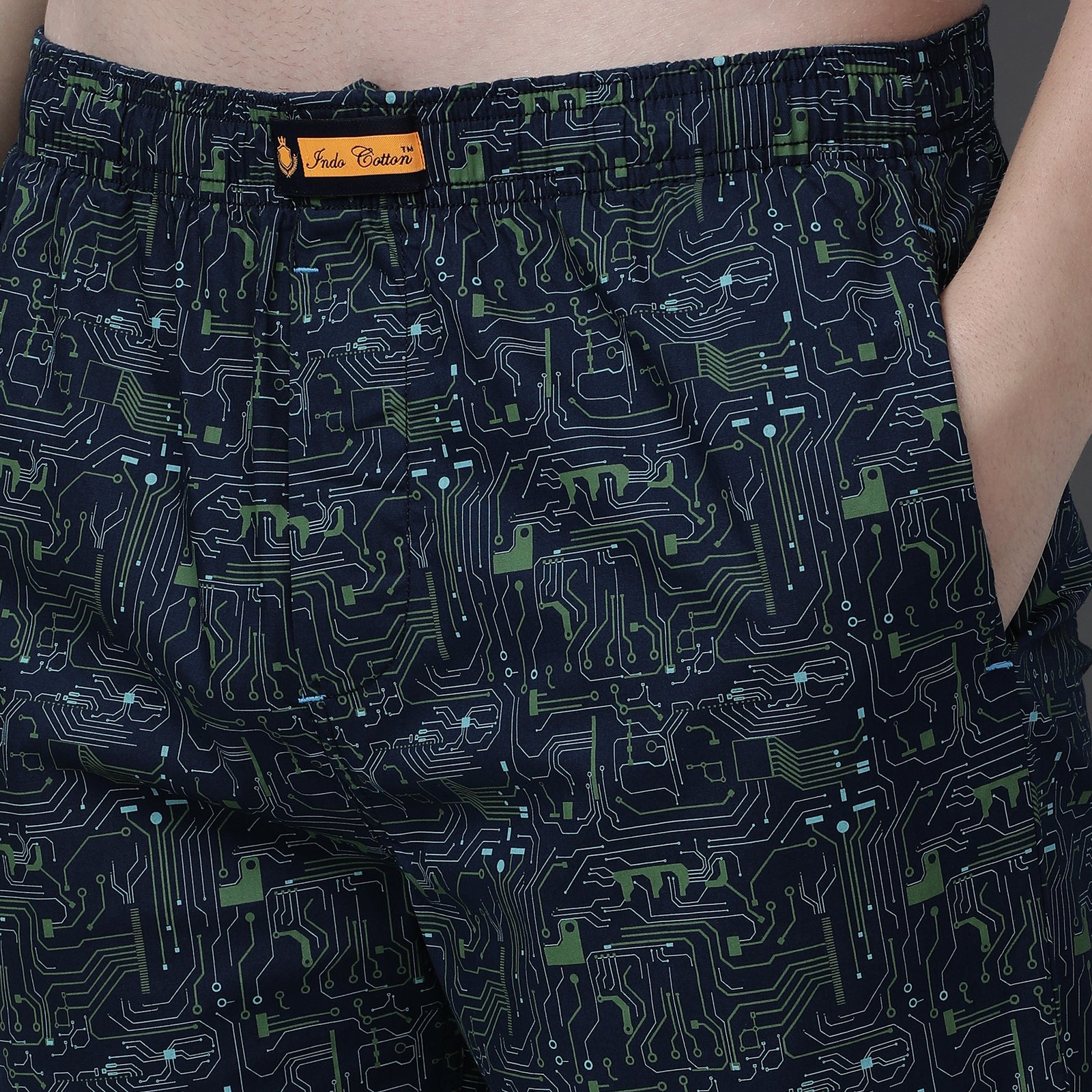 Navy Printed Lounge Pant