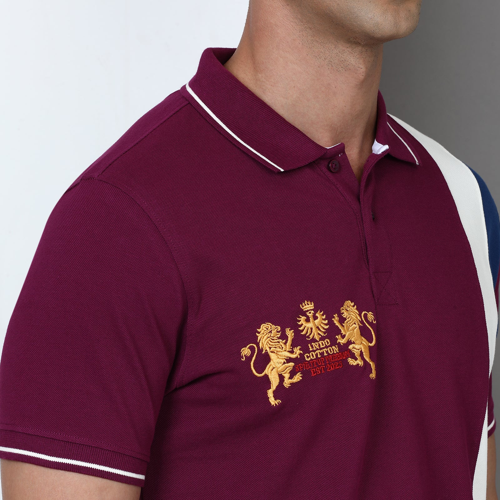 Slim Fit Cut & Sew Polo T-Shirt