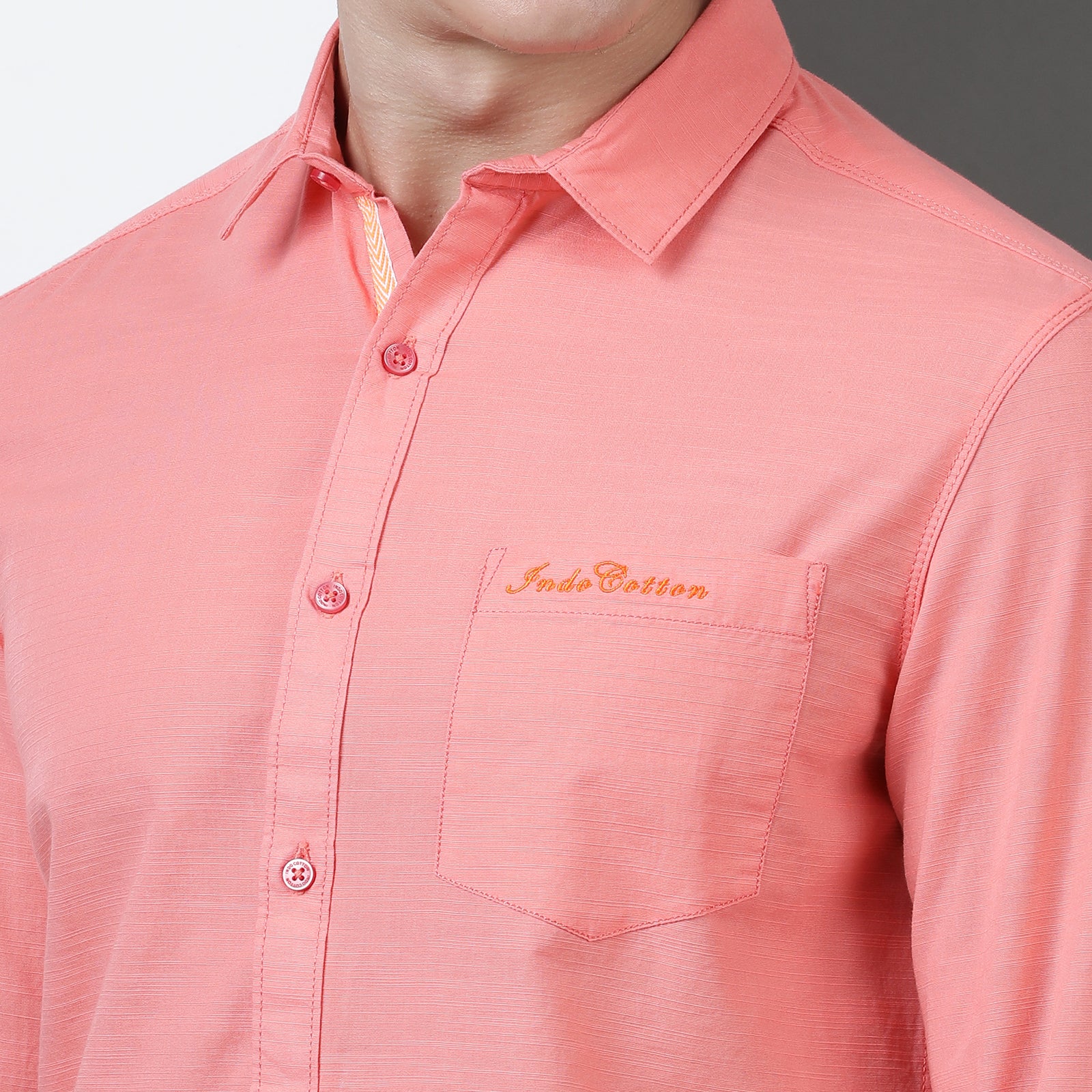 Pink Solid Full Sleeve Shirt