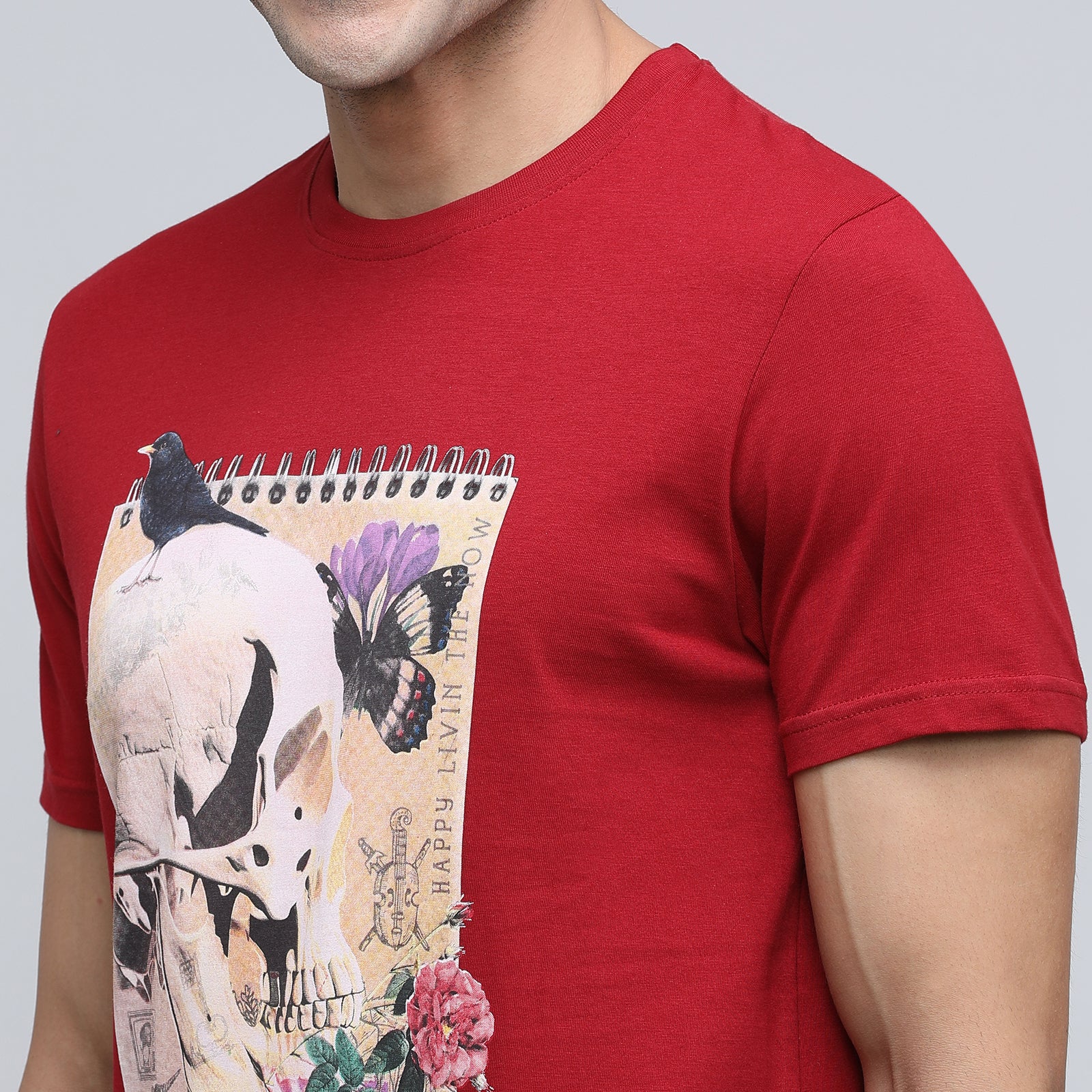 Indo Cotton Men's Crew Neck T-Shirt