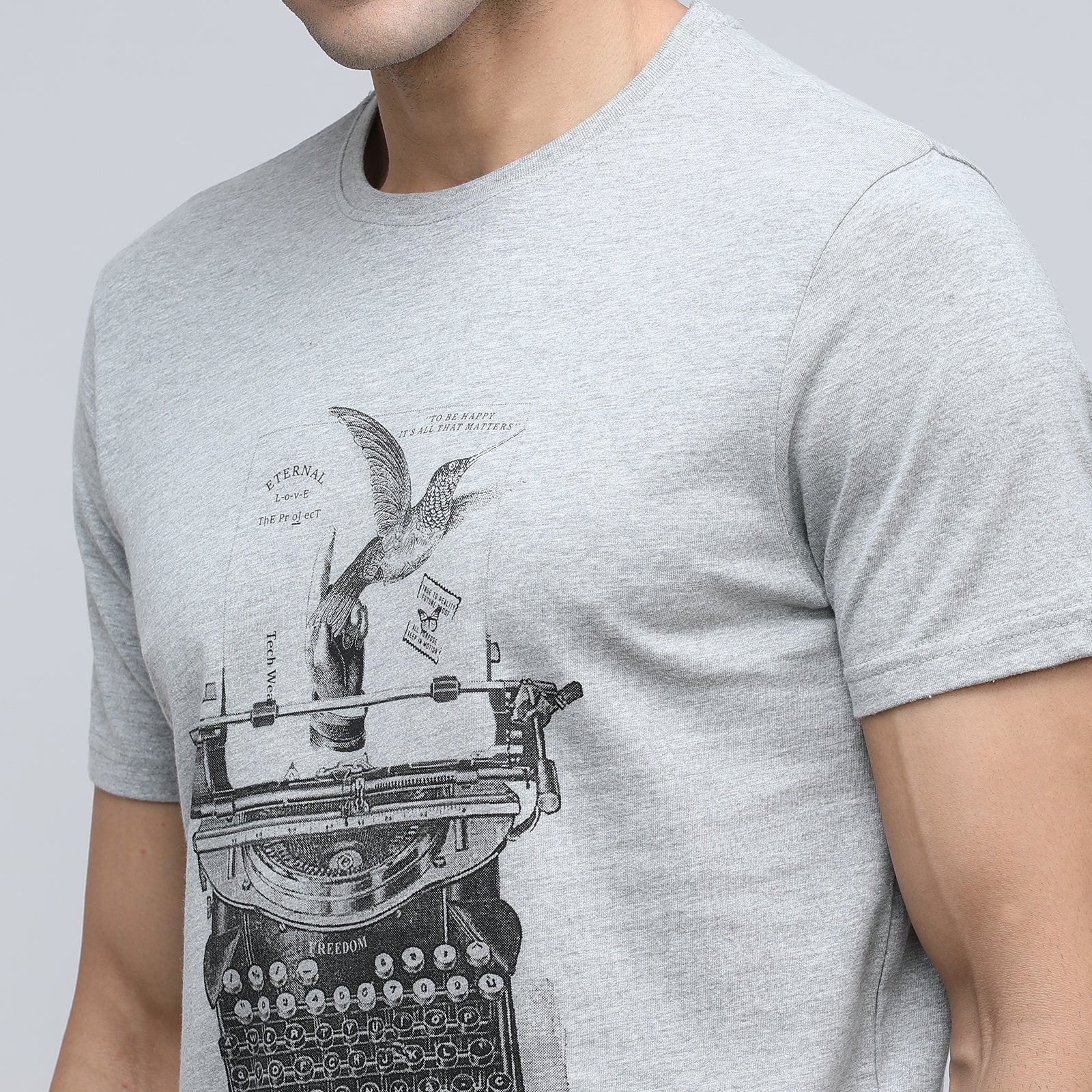 Indo Cotton Men's Crew Neck T-Shirt